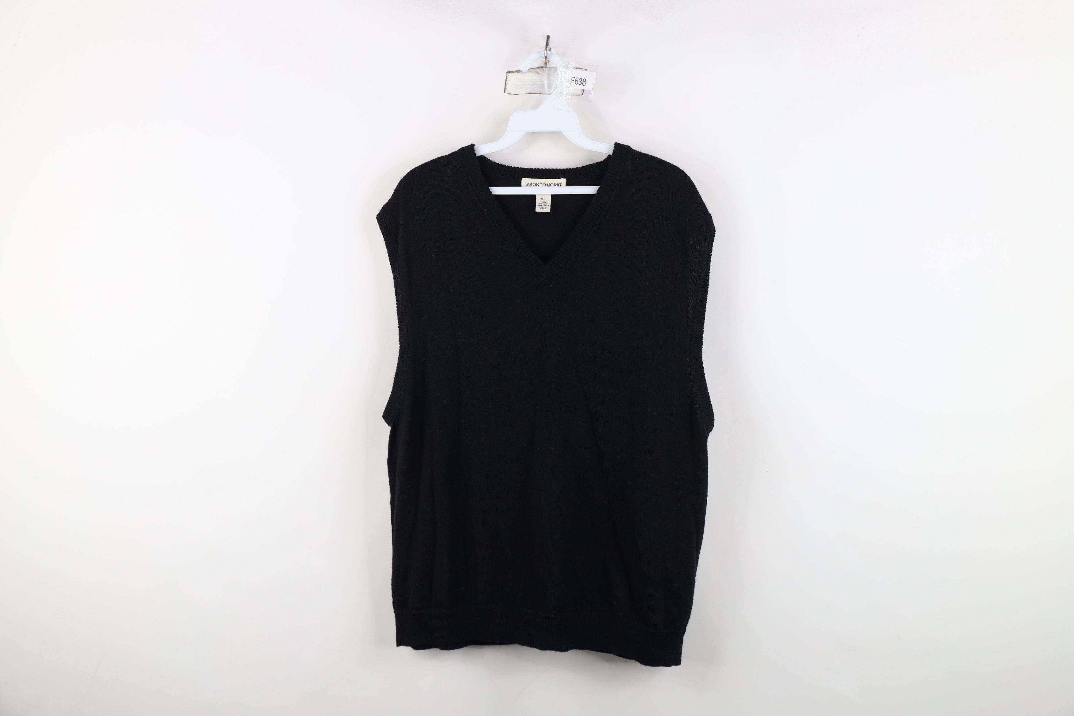 Vintage Vintage 90s Streetwear Fine Merino Wool Knit Sweater Vest Size US XL / EU 56 / 4 - 1 Thumbnail