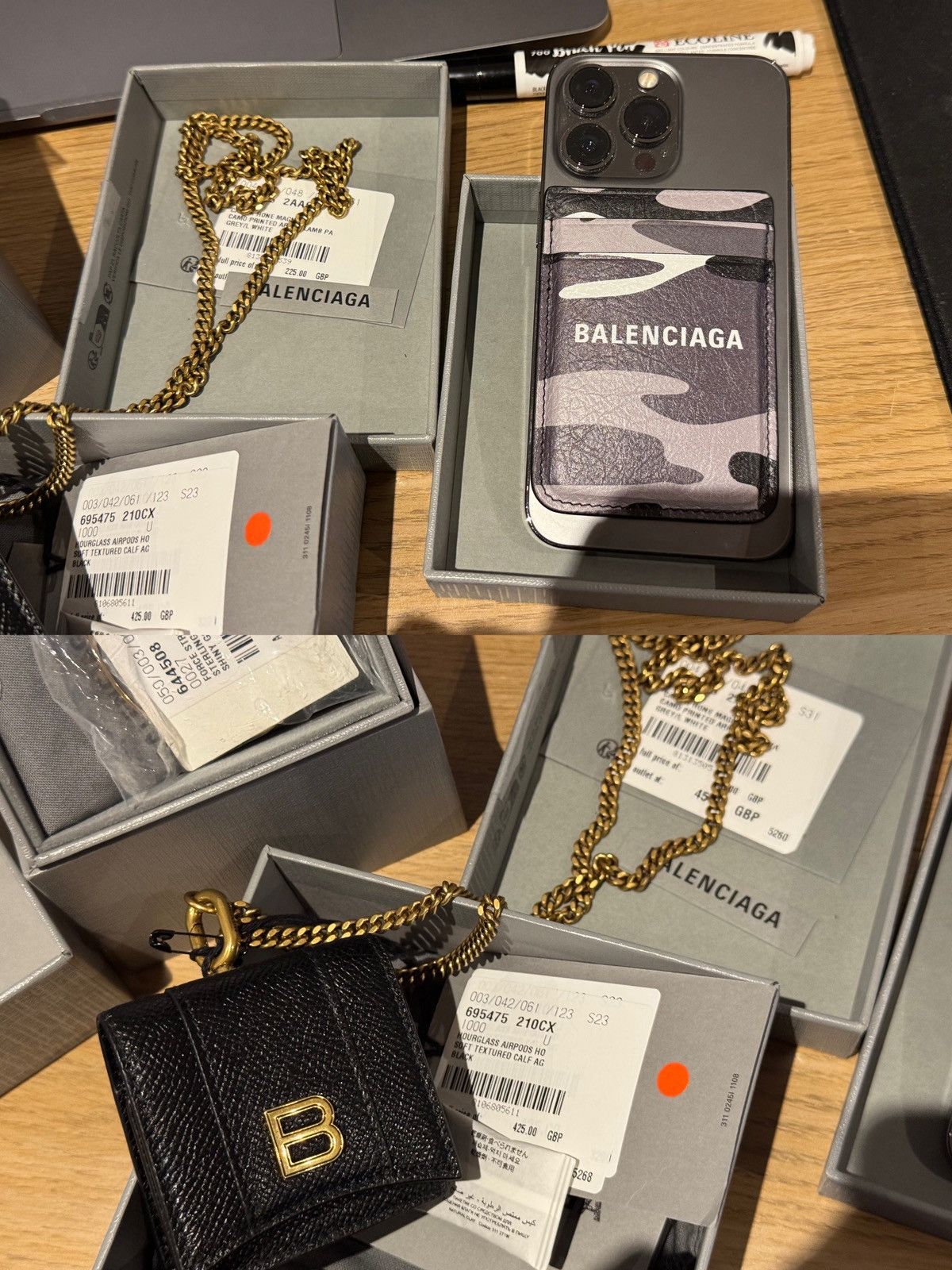 Balenciaga Balenciaga Camouflage 21AW Magnetic phone Card Holder Size ONE SIZE - 4 Thumbnail
