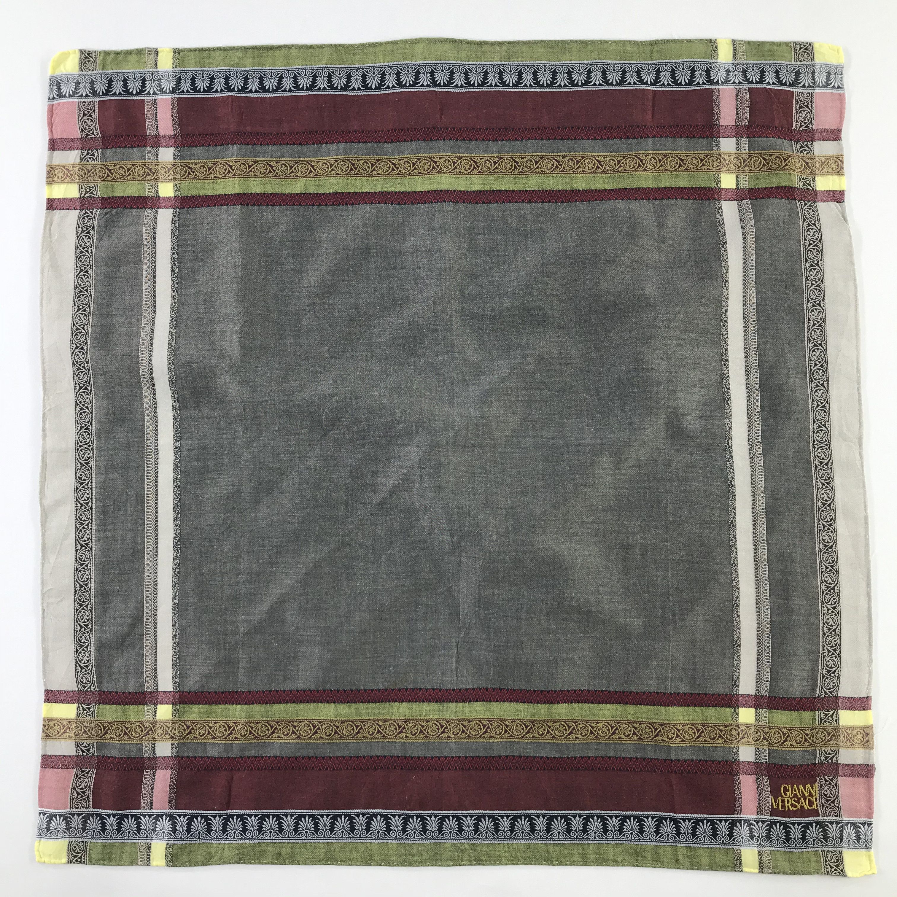 Versace × Vintage Gianni Versace Bandana / Handkerchief / Neckerchief - S476 Size ONE SIZE - 1 Thumbnail