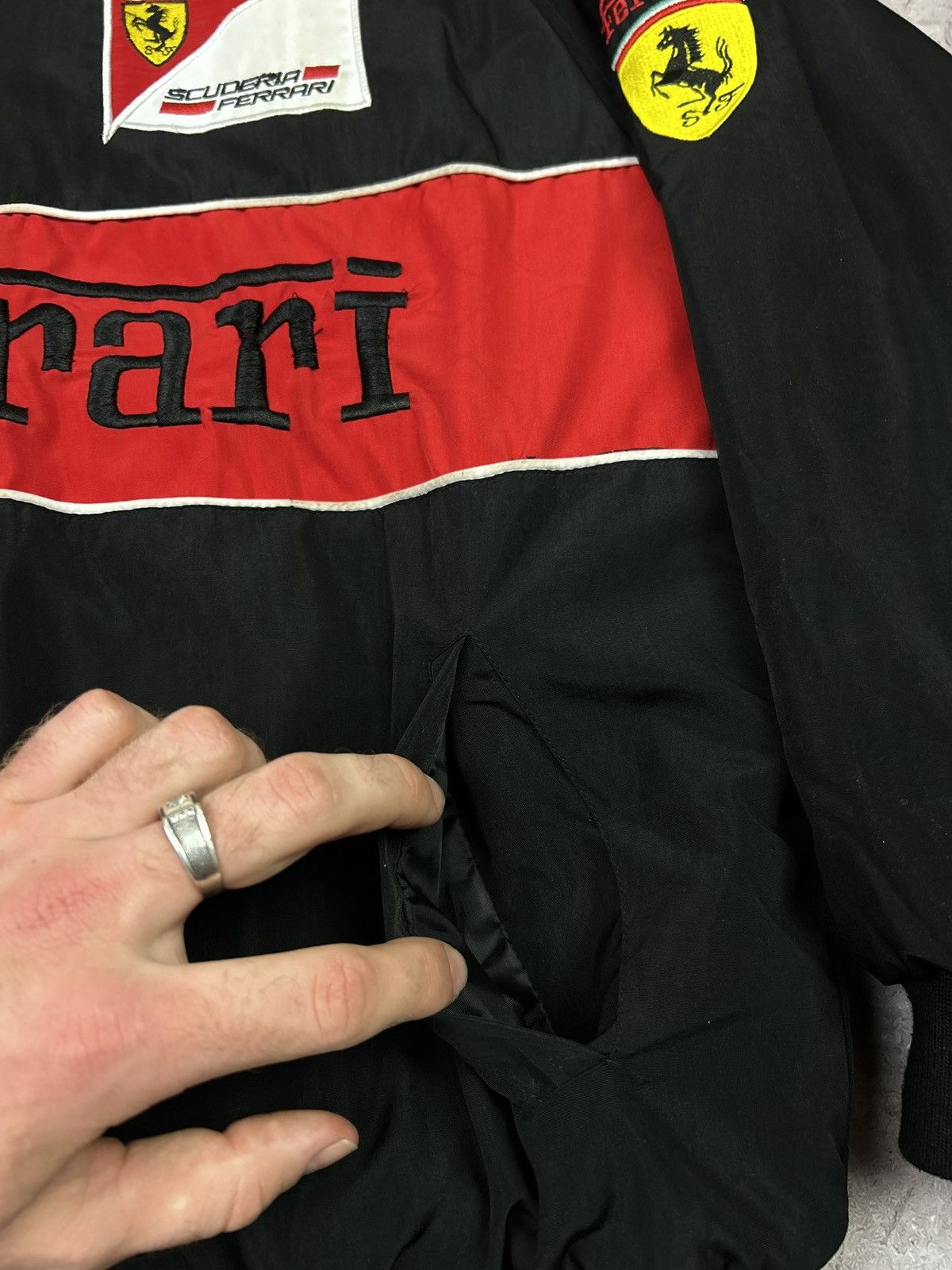 Ferrari Vintage Ferrari Racing Jacket 90s Racing 4 Jacket Shell f1 Size US M / EU 48-50 / 2 - 11 Thumbnail