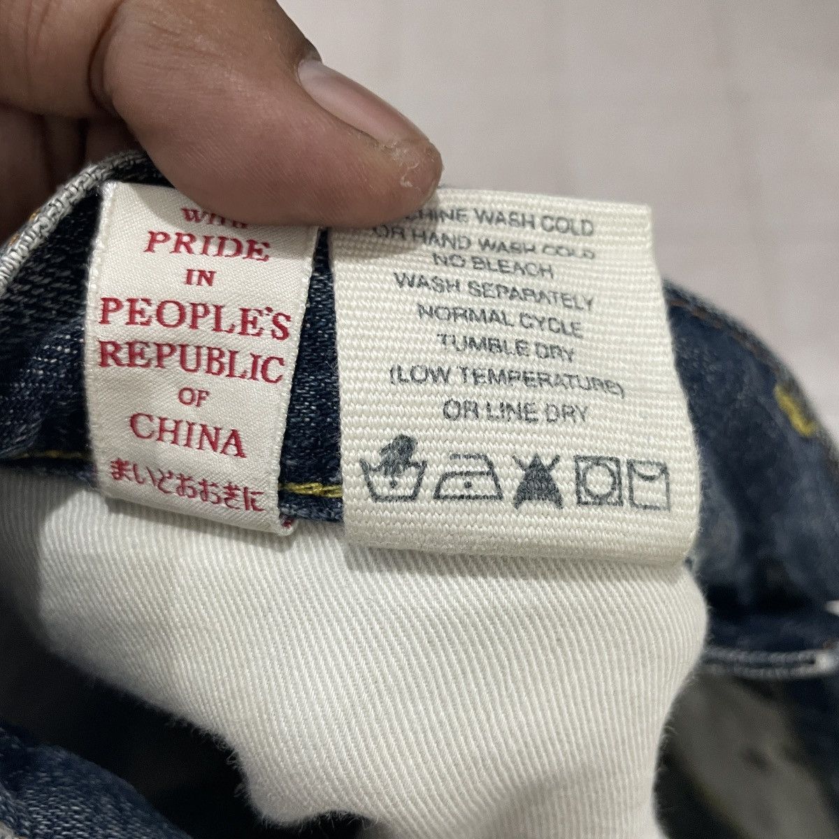 Evisu Vintage Evisu Distressed Redline Denim Jeans Size US 34 / EU 50 - 8 Thumbnail