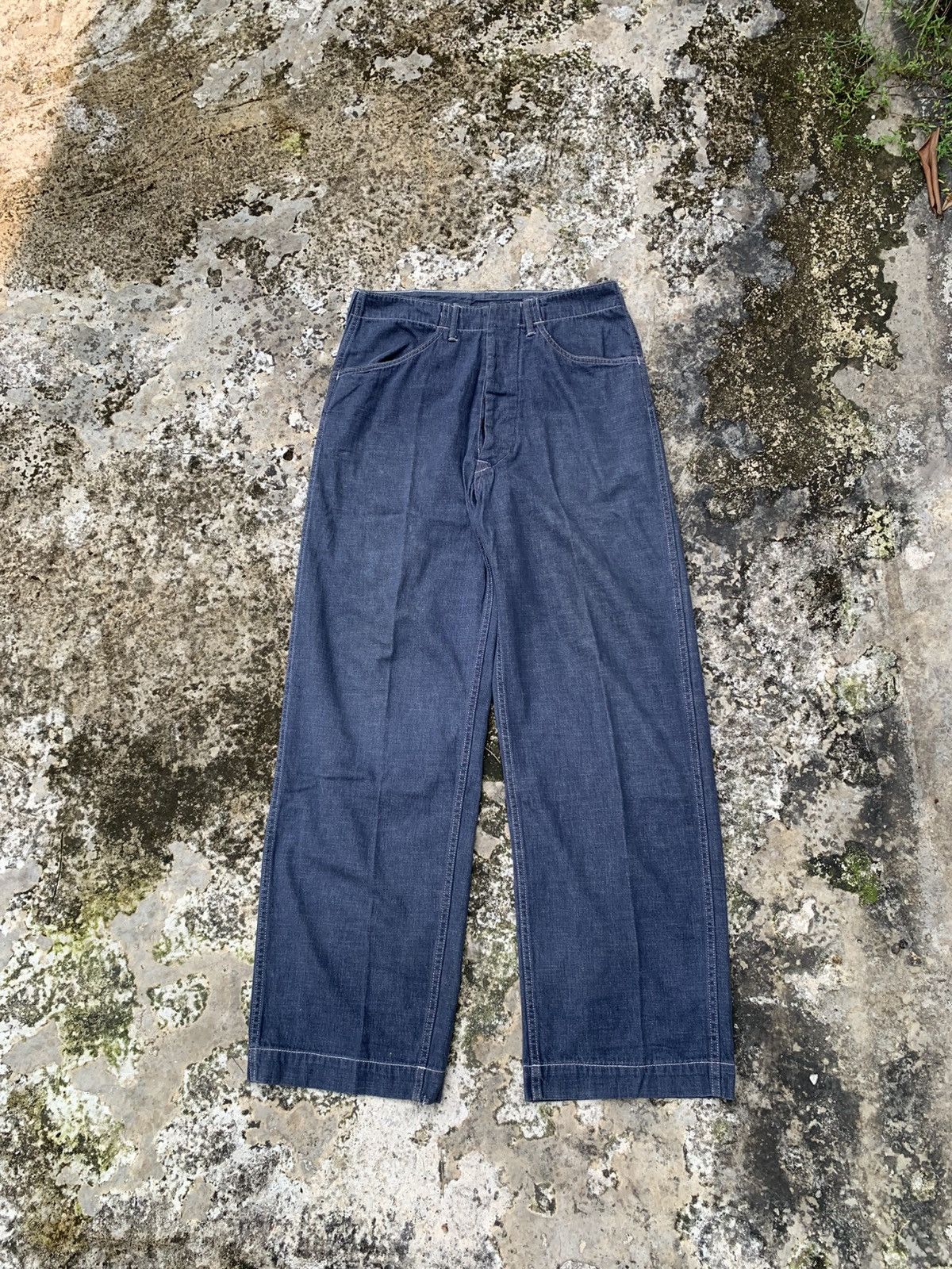 Vintage Vintage 60's Unknown Branded Blue Jeans Size US 31 - 1 Thumbnail