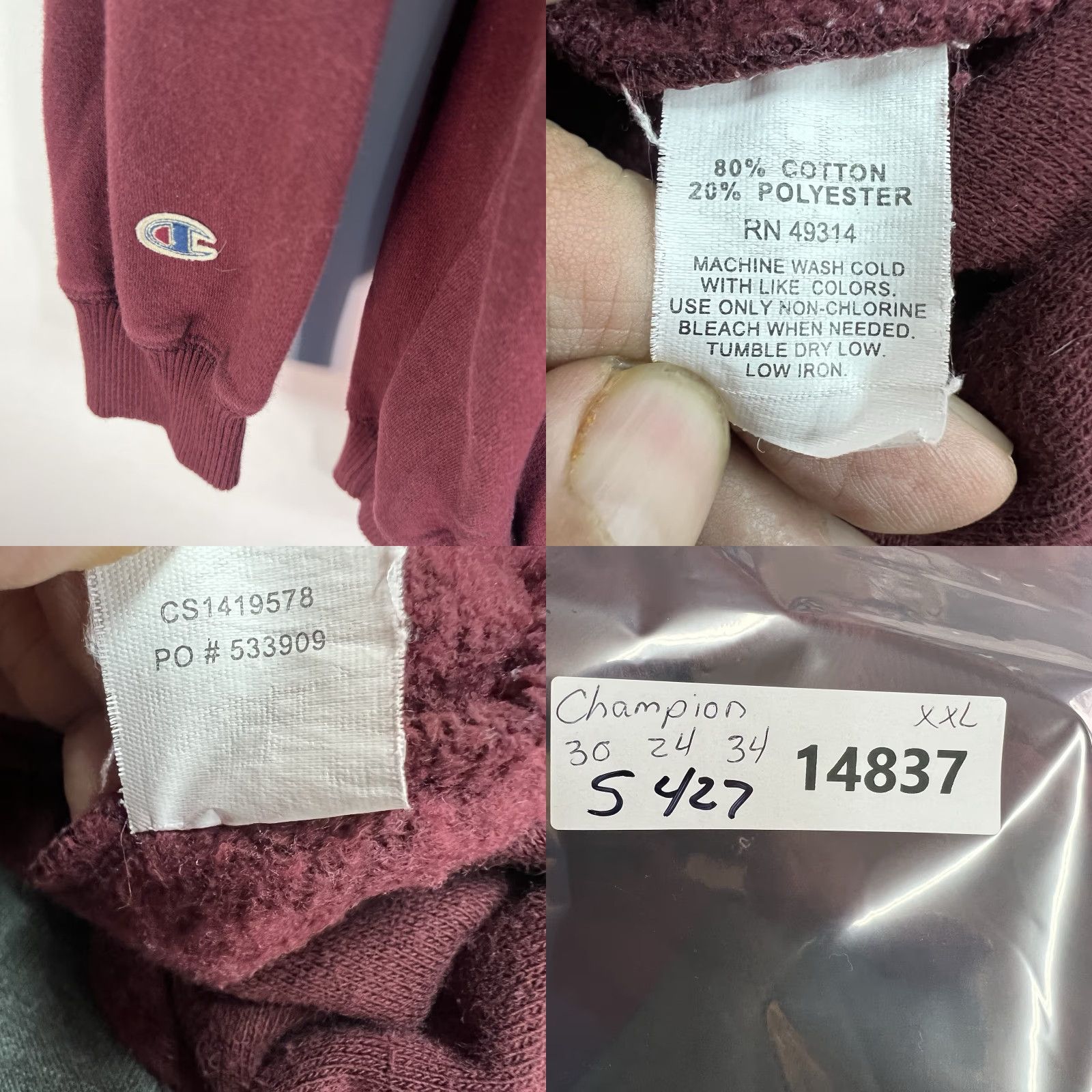 Champion VINTAGE Champion Harvard College 2015 Grad Hooded Sweatshirt Mens 2XL Crimson Red Ivy Logo 90s College Hoodie Mens Size US XXL / EU 58 / 5 - 8 Thumbnail