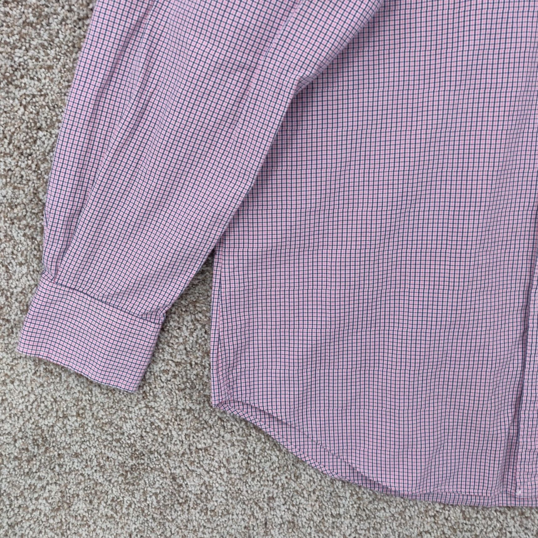 Polo Ralph Lauren VINTAGE Polo Ralph Lauren Shirt Regnt Classic Fit Mens 15.5 Pink Check Regent Classic Long Sleeve Button-Up Shirt Size US L / EU 52-54 / 3 - 3 Thumbnail