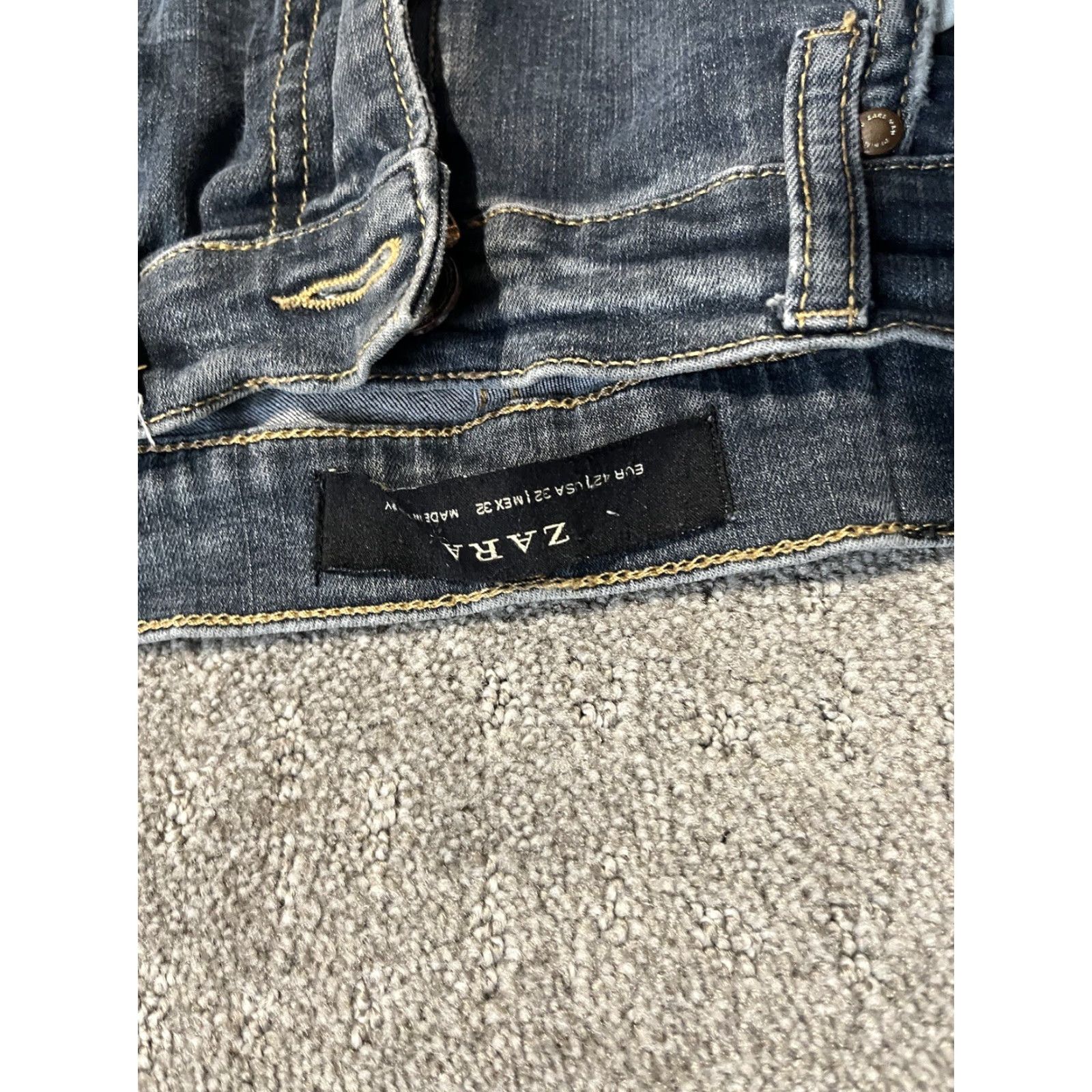 Zara Zara Jeans Mens 32 Blue Tapered Denim Regular Fit 5-Pocket Classic Size US 32 / EU 48 - 5 Thumbnail