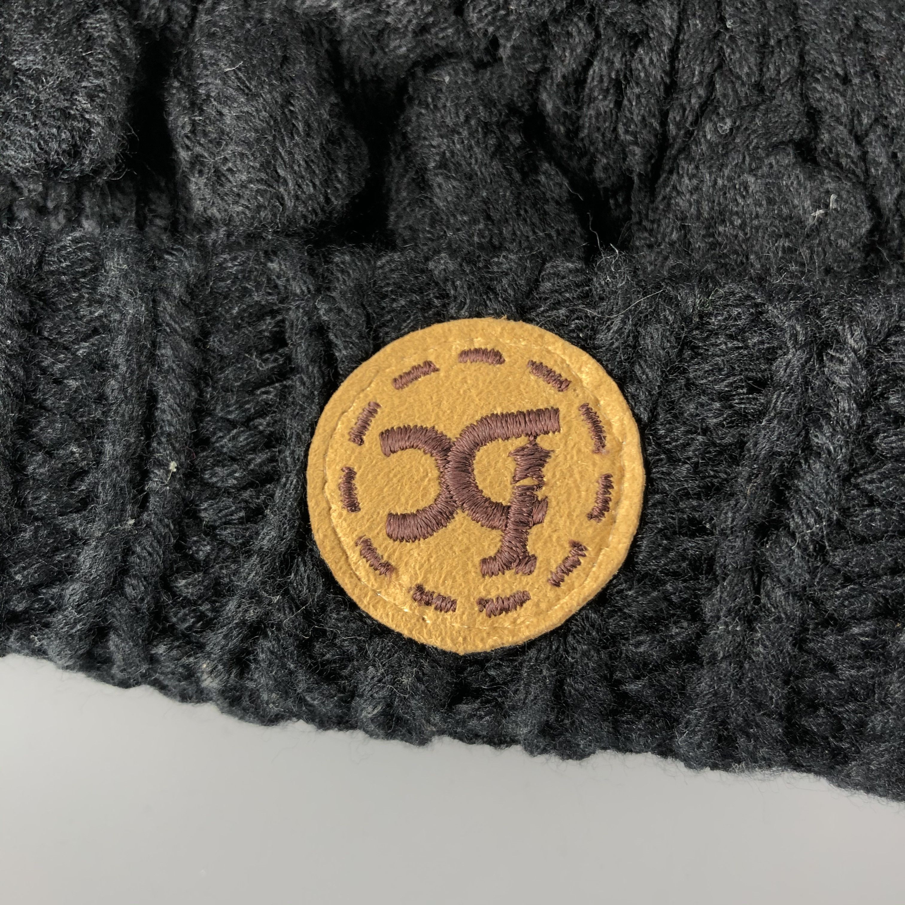 Japanese Brand × Vintage Womens Unknown Black Beanie Snow Hat Snow Cap -D945 Size ONE SIZE - 4 Thumbnail