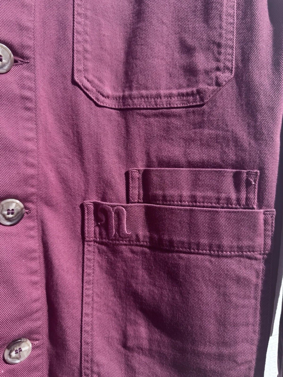 Nanushka Nanushka Men’s Theo Denim Jacket Rose Wine Size Medium Size US M / EU 48-50 / 2 - 7 Thumbnail