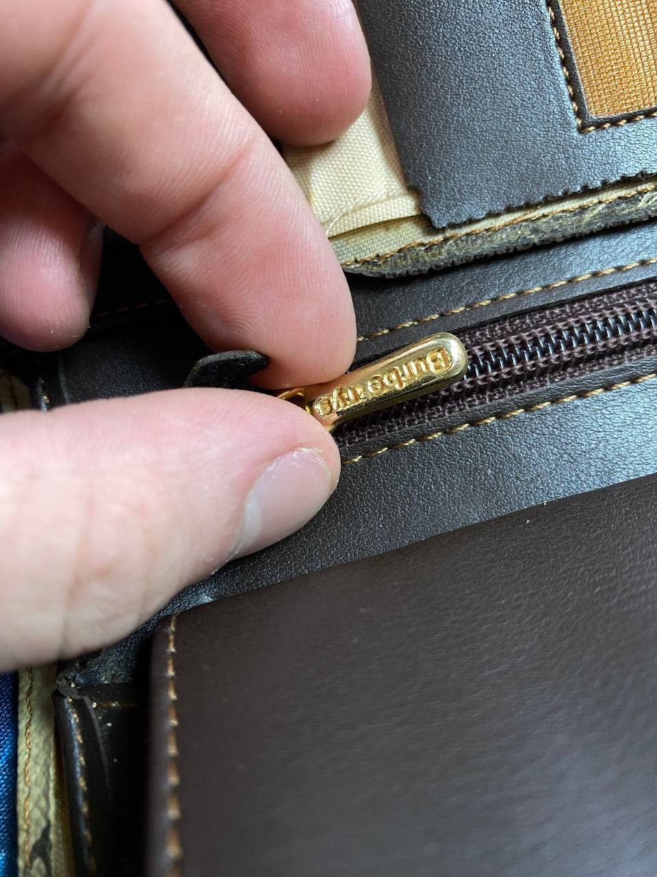Burberry × Vintage Vintage Burberry Nova Check Leather Wallet Size ONE SIZE - 3 Thumbnail