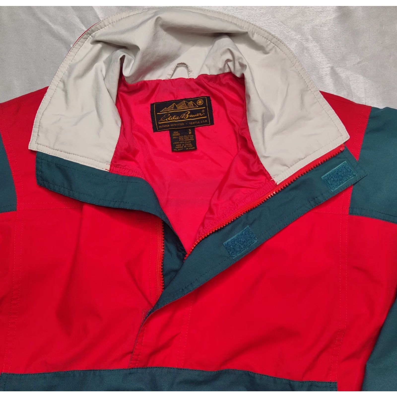 Eddie Bauer VINTAGE Eddie Bauer Gore-Tex Jacket Men Small 1/4 Zip Red Lined Pullover Windbreaker Jacket Mens Size US S / EU 44-46 / 1 - 2 Thumbnail