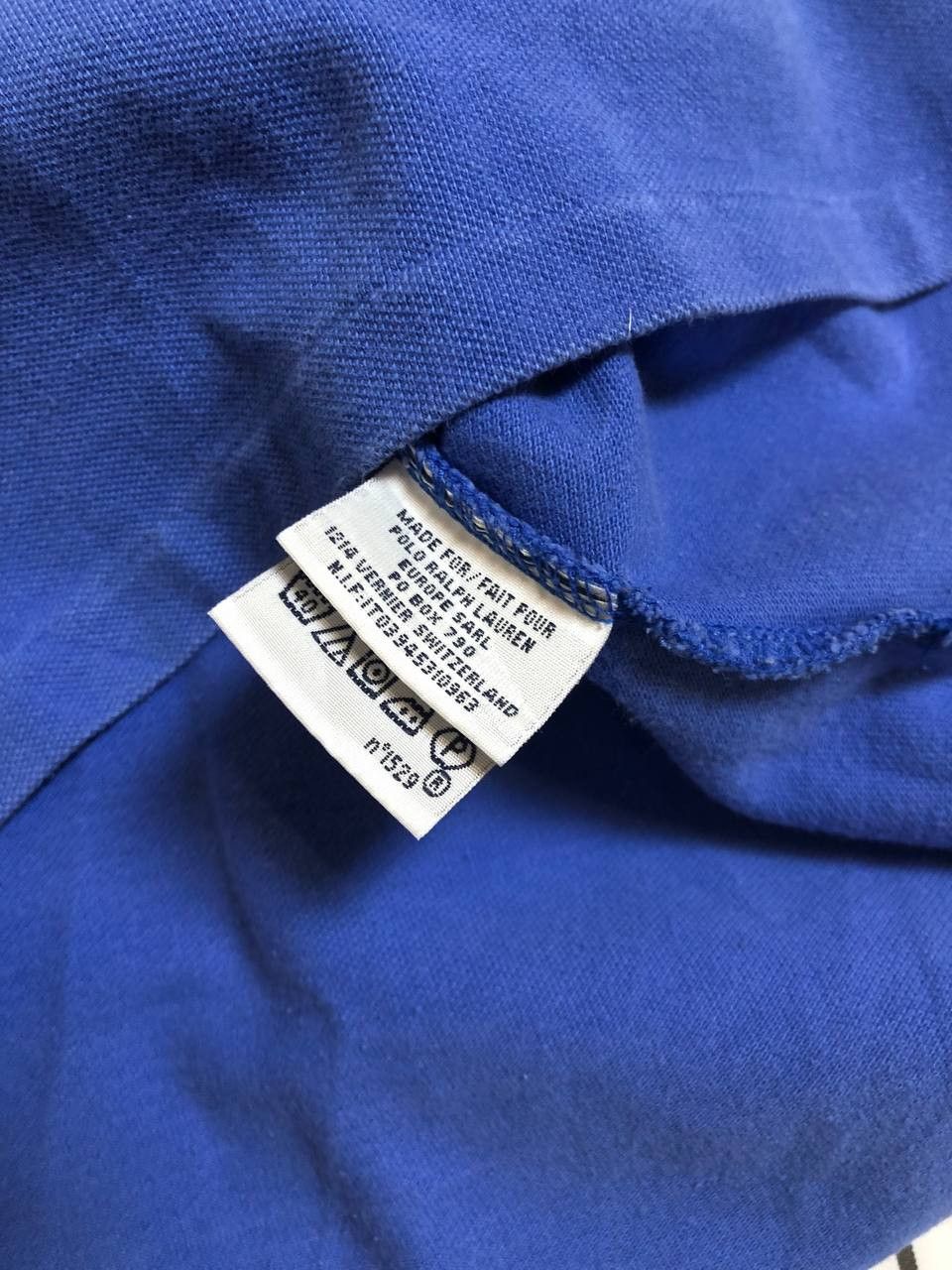 Polo Ralph Lauren Vintage Polo Ralph Lauren Large Blue Custom fit polo Size US L / EU 52-54 / 3 - 3 Thumbnail