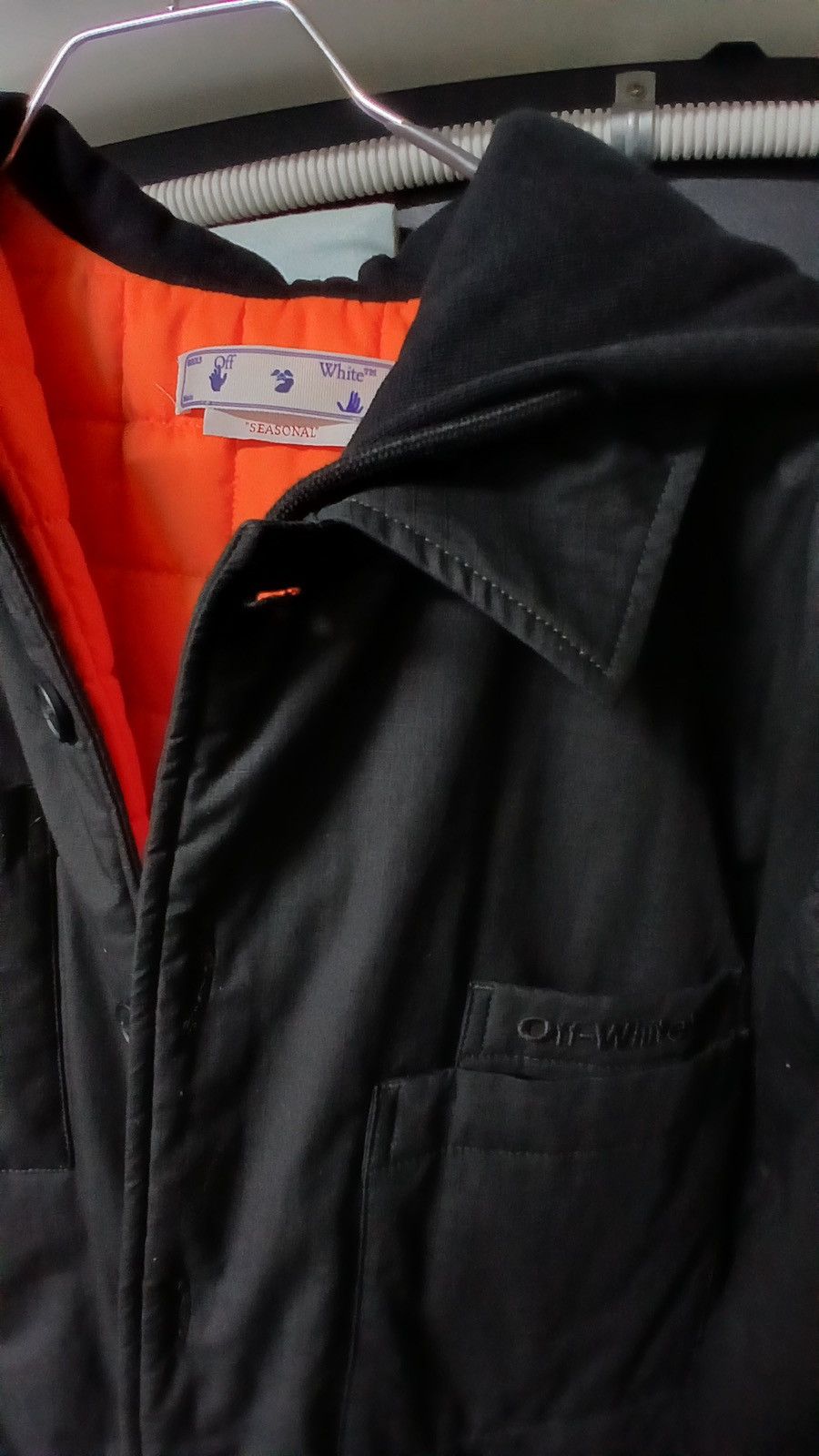 Off-White off white hoodie bomber jacket Size US L / EU 52-54 / 3 - 2 Thumbnail