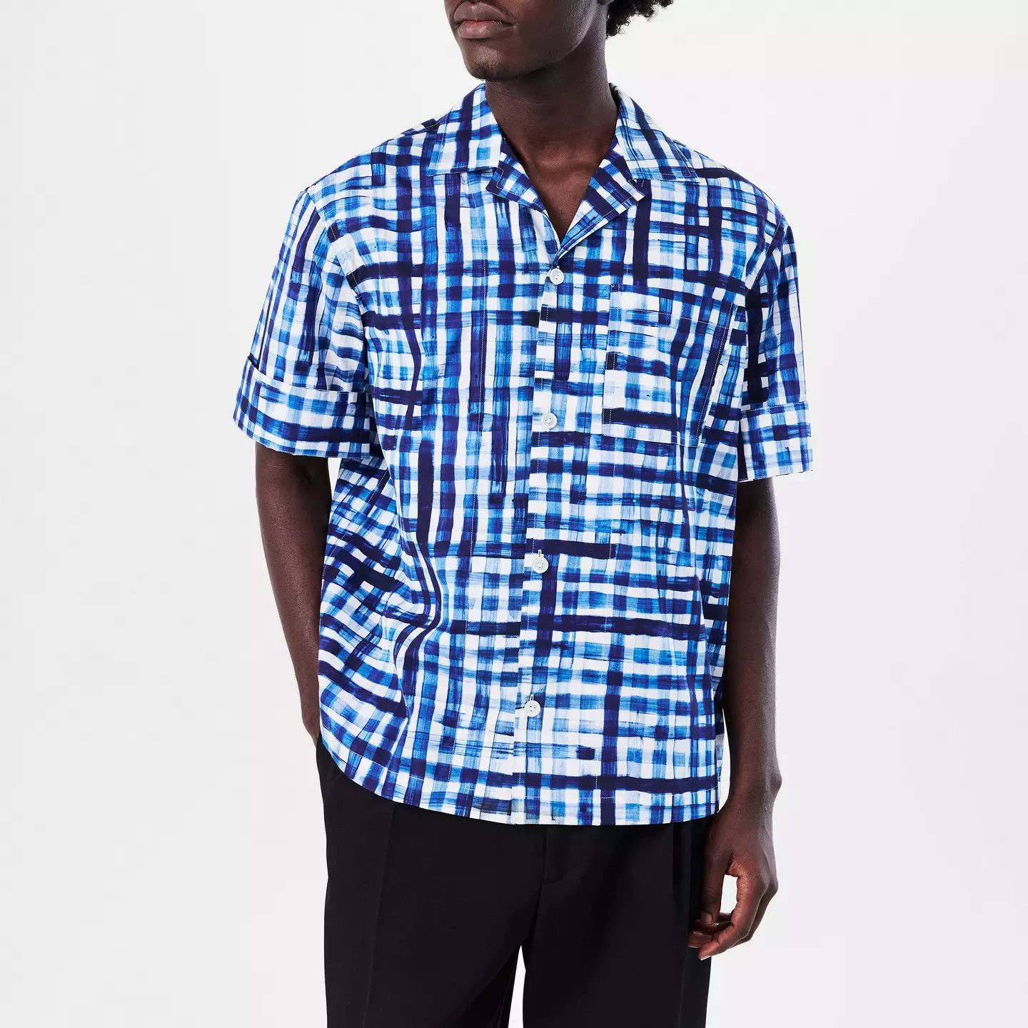 Bottega Veneta o1g2r1mq0426 Gingham Short Sleeve Shirt in Multicolor Size US L / EU 52-54 / 3 - 3 Thumbnail