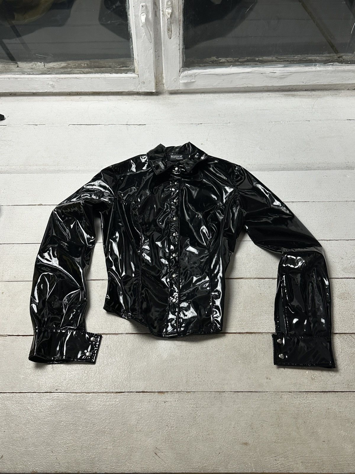 Other SEXY 18+🚨Y2K TYPE DIRTY SLIM FIT ZIP JACKET Size L / US 10 / IT 46 - 1 Thumbnail