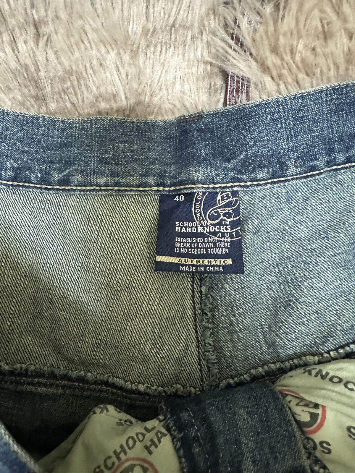 JNCO SOHK Vintage School Of Hard Knocks Patchwork Baggy Jeans Size US 40 / EU 56 - 5 Thumbnail