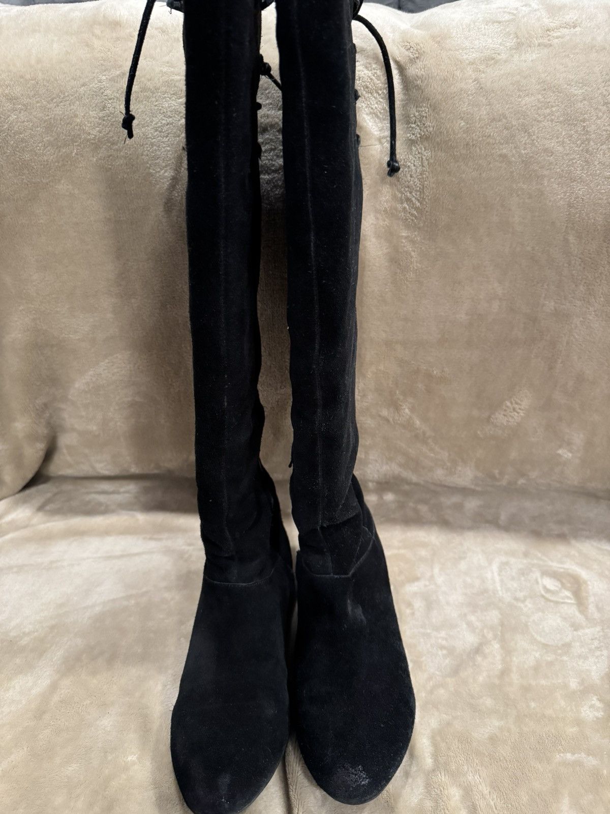 UNIK International Inc. Inc International Concepts Boots Black 7.5 Lace Up Suede Size US 7.5 / IT 37.5 - 1 Thumbnail