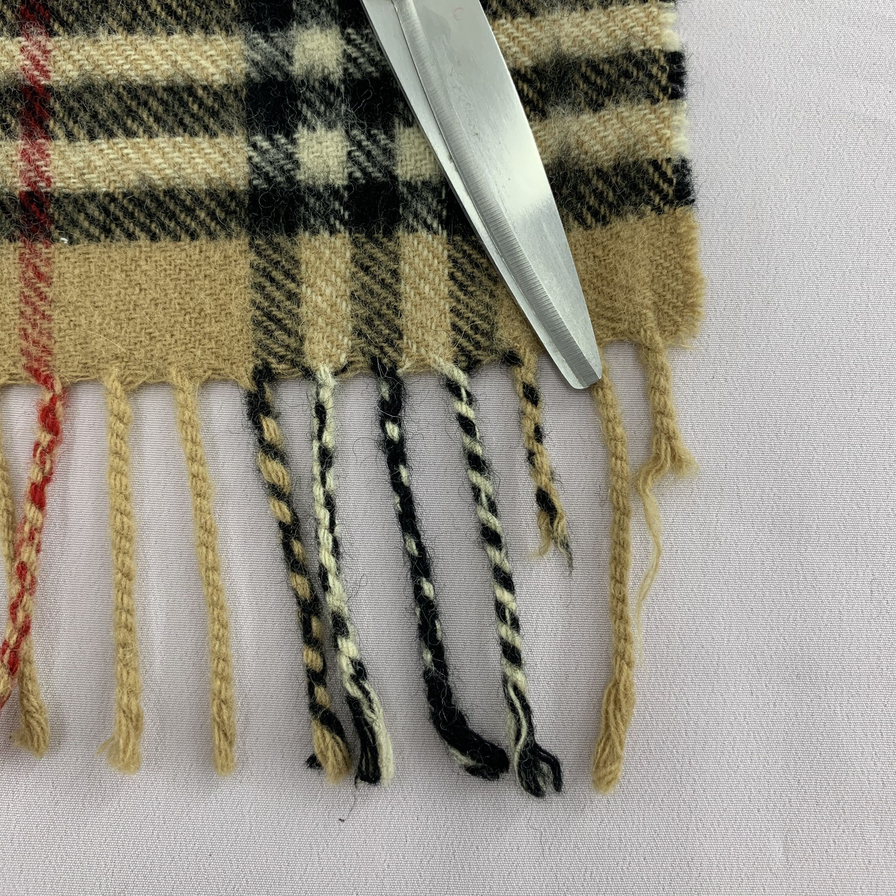 Burberry Vintage Burberrys Scarf Wool Muffler Neck Wrap BL4170 Size ONE SIZE - 5 Thumbnail