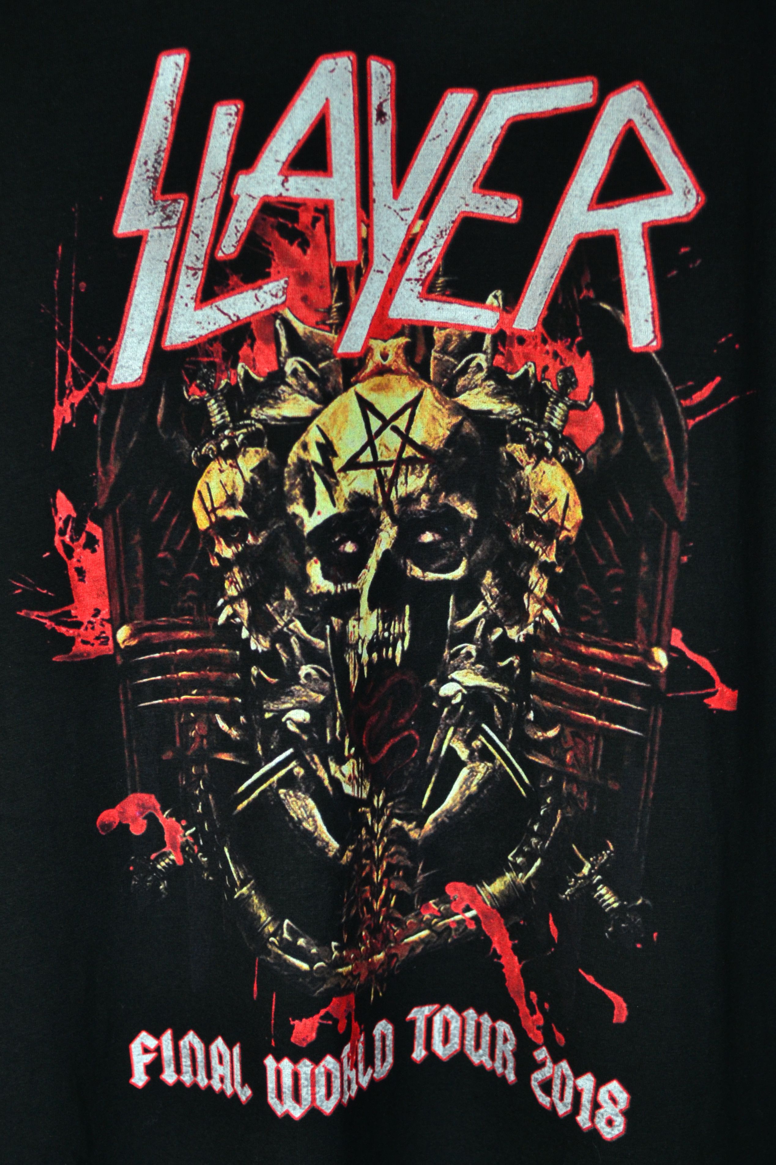 Band Tees × Slayer Slayer Final World Tour 2018 T-Shirt Band Tees Size US L / EU 52-54 / 3 - 3 Thumbnail