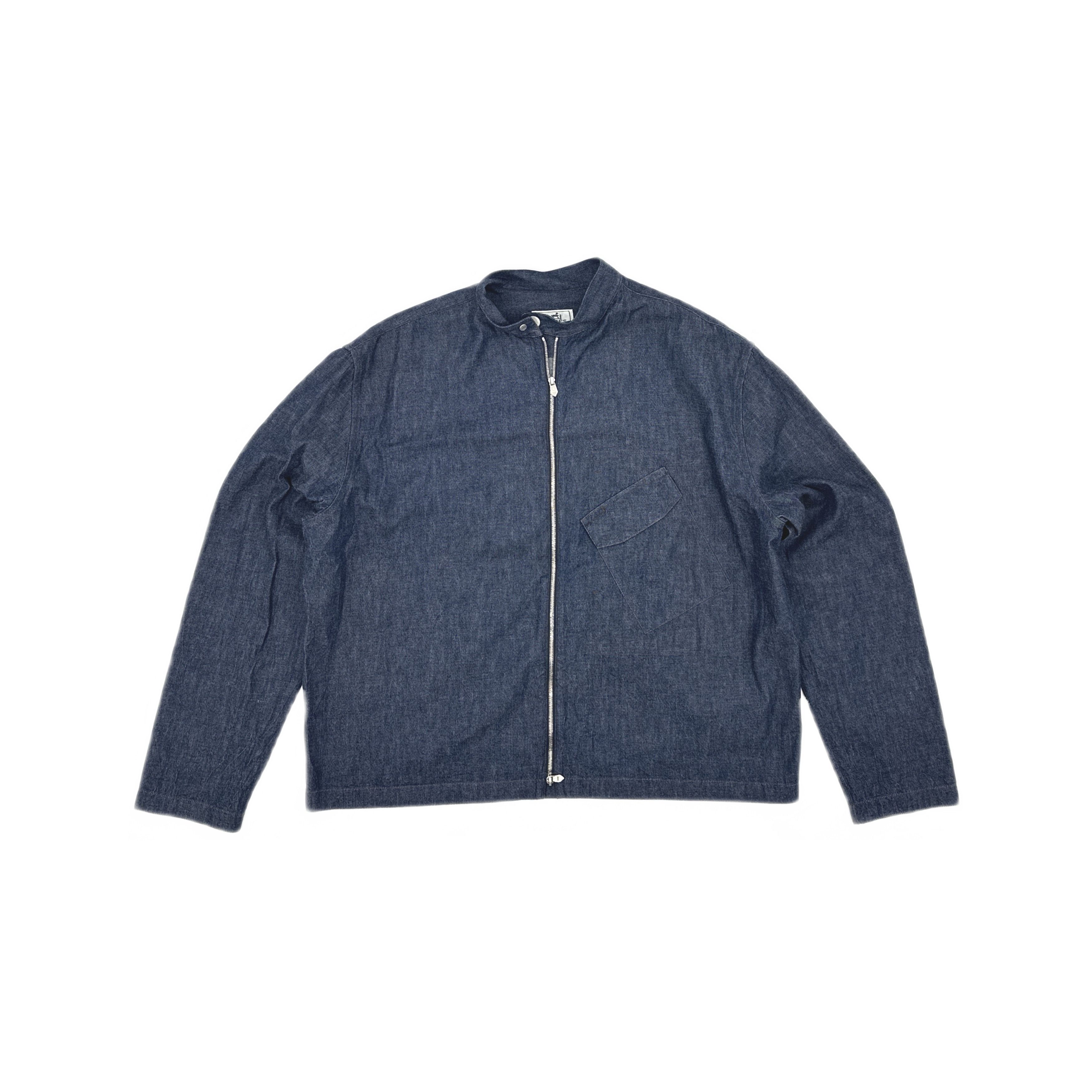 Hermes Hermes Cotton Zip-Up Jacket Size M Size US XXS / EU 40 - 1 Thumbnail