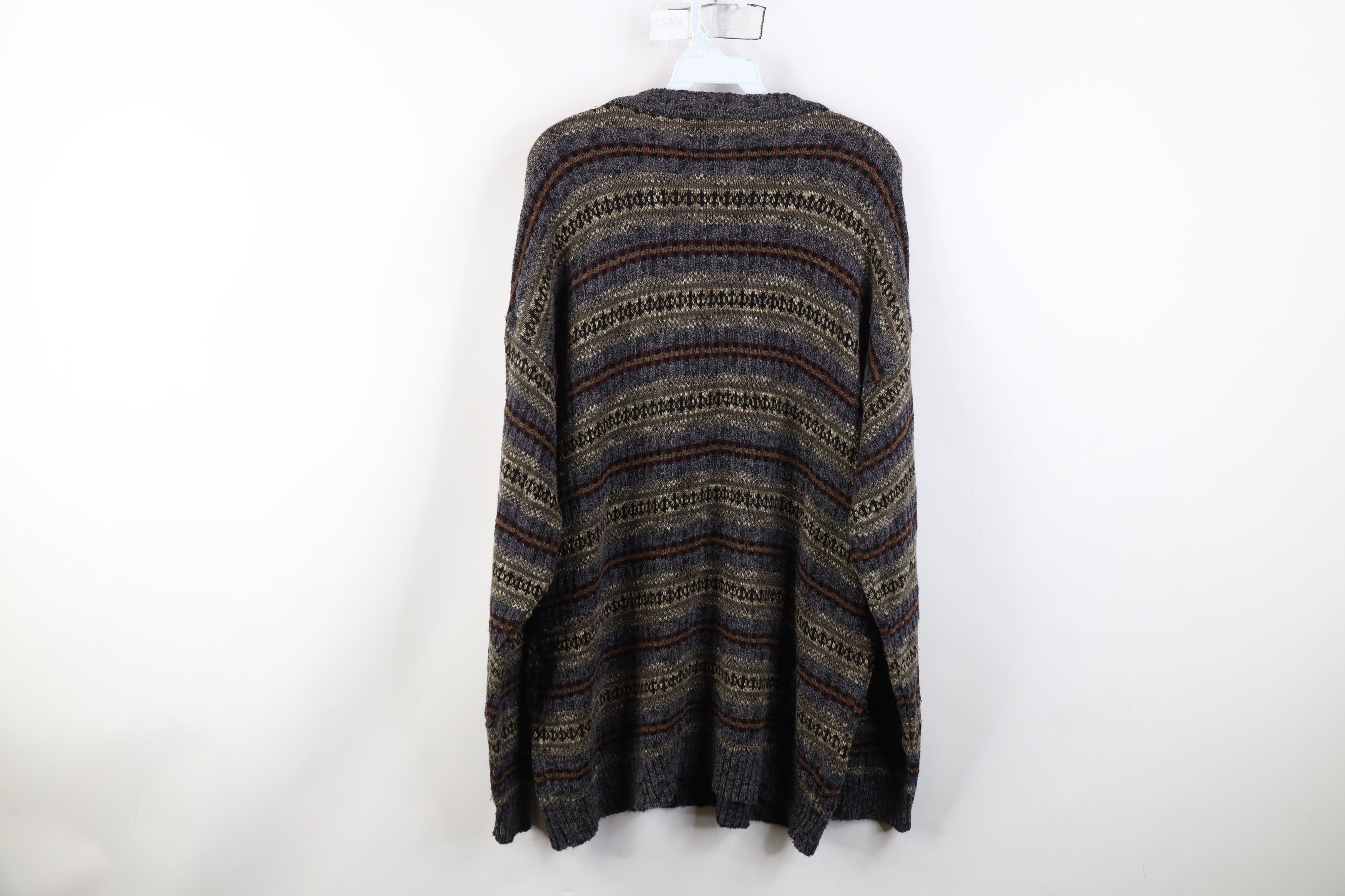 Vintage Vintage 90s Coogi Style Rainbow Fair Isle Knit Sweater Size US XL / EU 56 / 4 - 9 Thumbnail