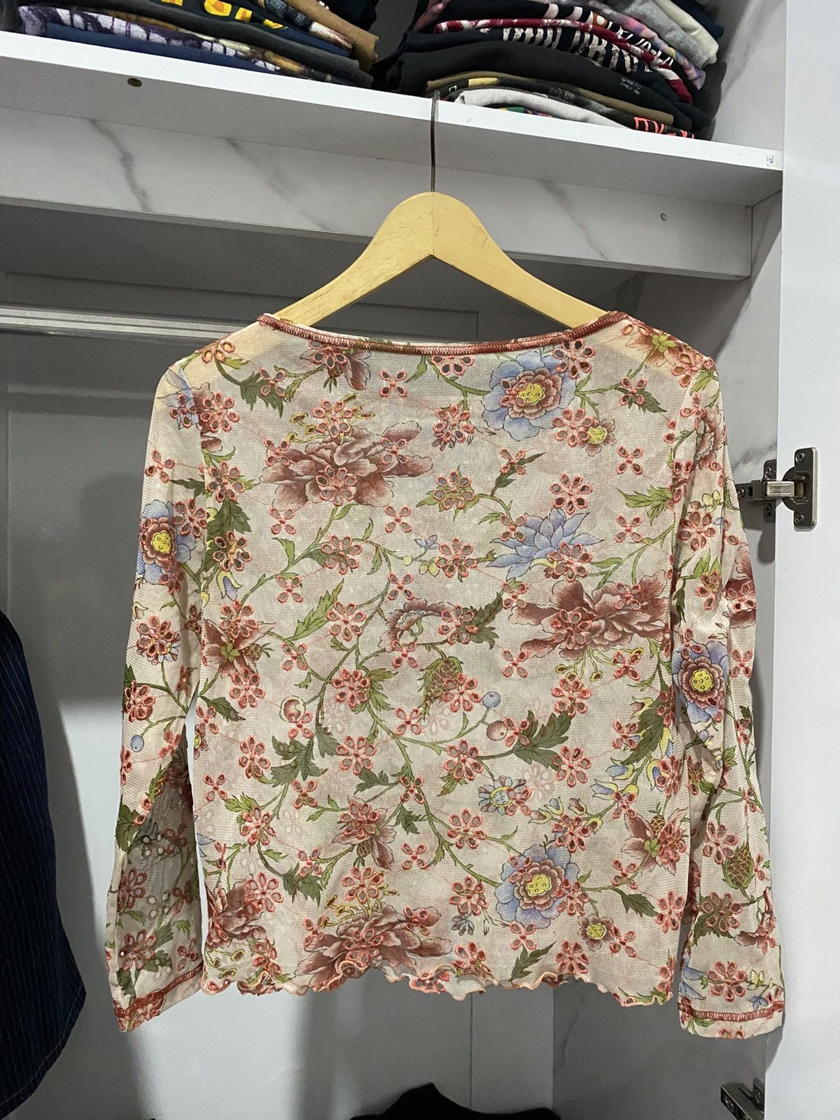 Hiroko Koshino Homme Hiroko Koshino Mesh Top Flower Size S / US 4 / IT 40 - 5 Thumbnail