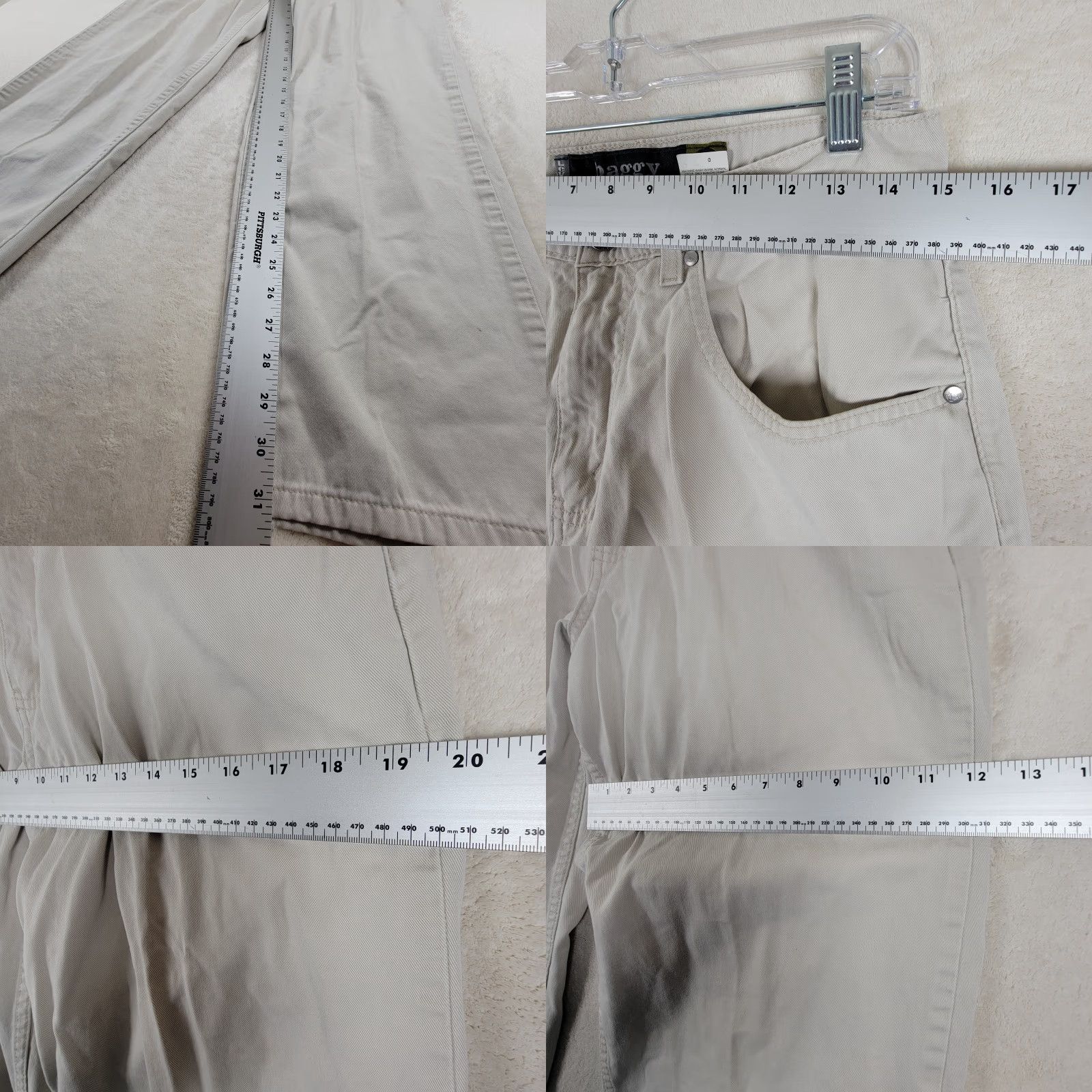Levi's VINTAGE Levis Silvertab Pants Men 30x32 Beige Cream Straight Carpenter Baggy Jeans Hip Hop Womens? Size US 30 / EU 46 - 8 Thumbnail
