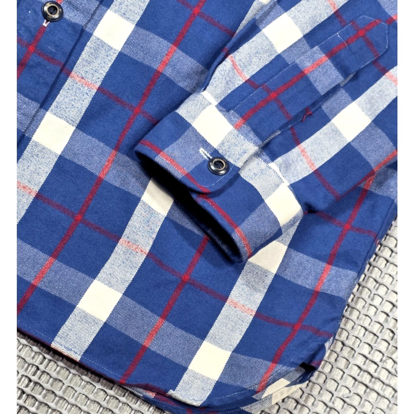 Polo Ralph Lauren VINTAGE Polo Ralph Lauren Shirt Mens M Blue Plaid Naval RLPC Work Flannel Chinstrap Button-Up Size US M / EU 48-50 / 2 - 5 Thumbnail