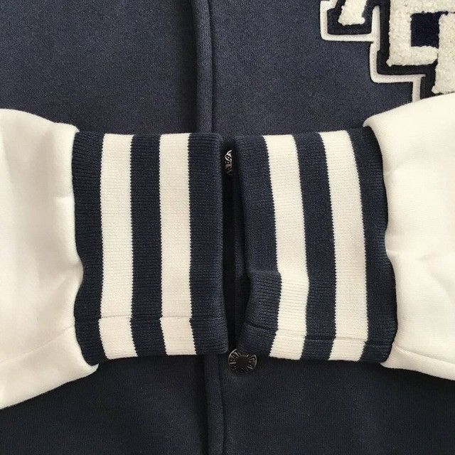 Bape × Nigo BAPE college logo sweat varsity jacket a bathing ape NIGO Size US L / EU 52-54 / 3 - 7 Thumbnail