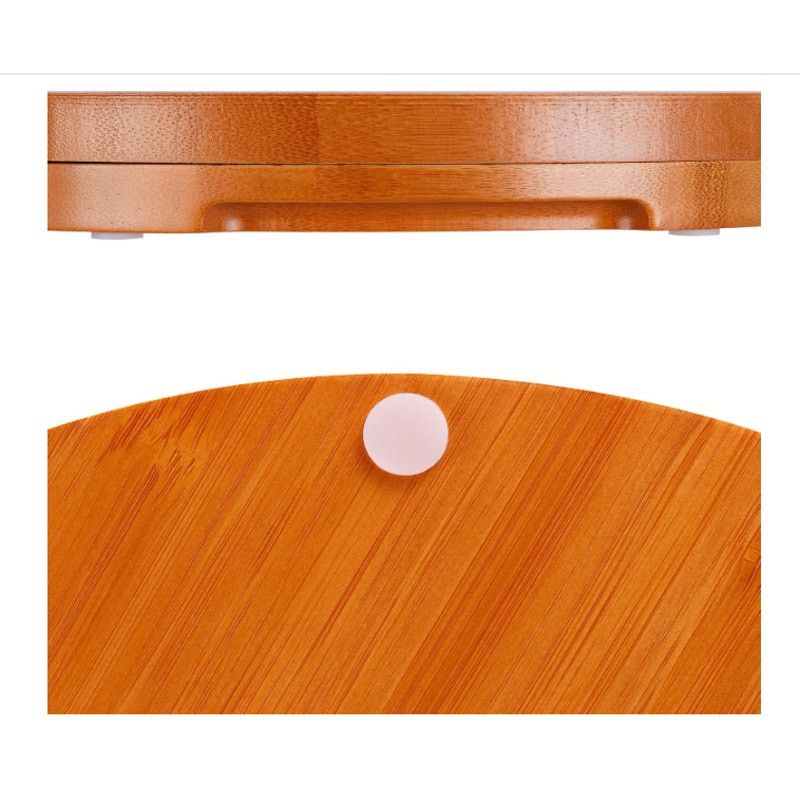 The Unbranded Brand Large Double-Layer Charcuterie Board Set w 4 Knives Bamboo Size ONE SIZE - 9 Thumbnail