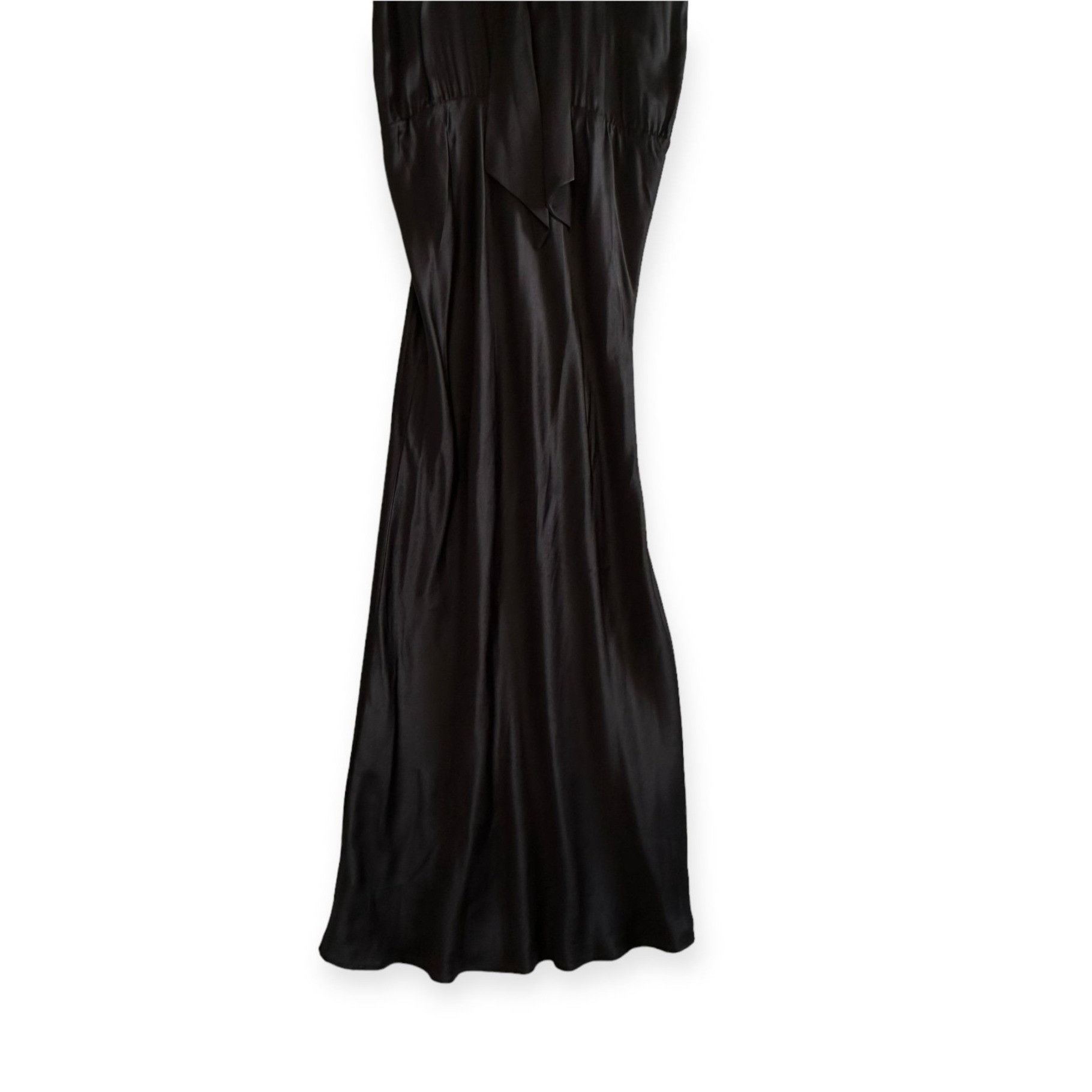 Generation Love Generation Love Arie Black Silk Maxi Dress, Size M, NWT, Hal Size M / US 6-8 / IT 42-44 - 10 Thumbnail