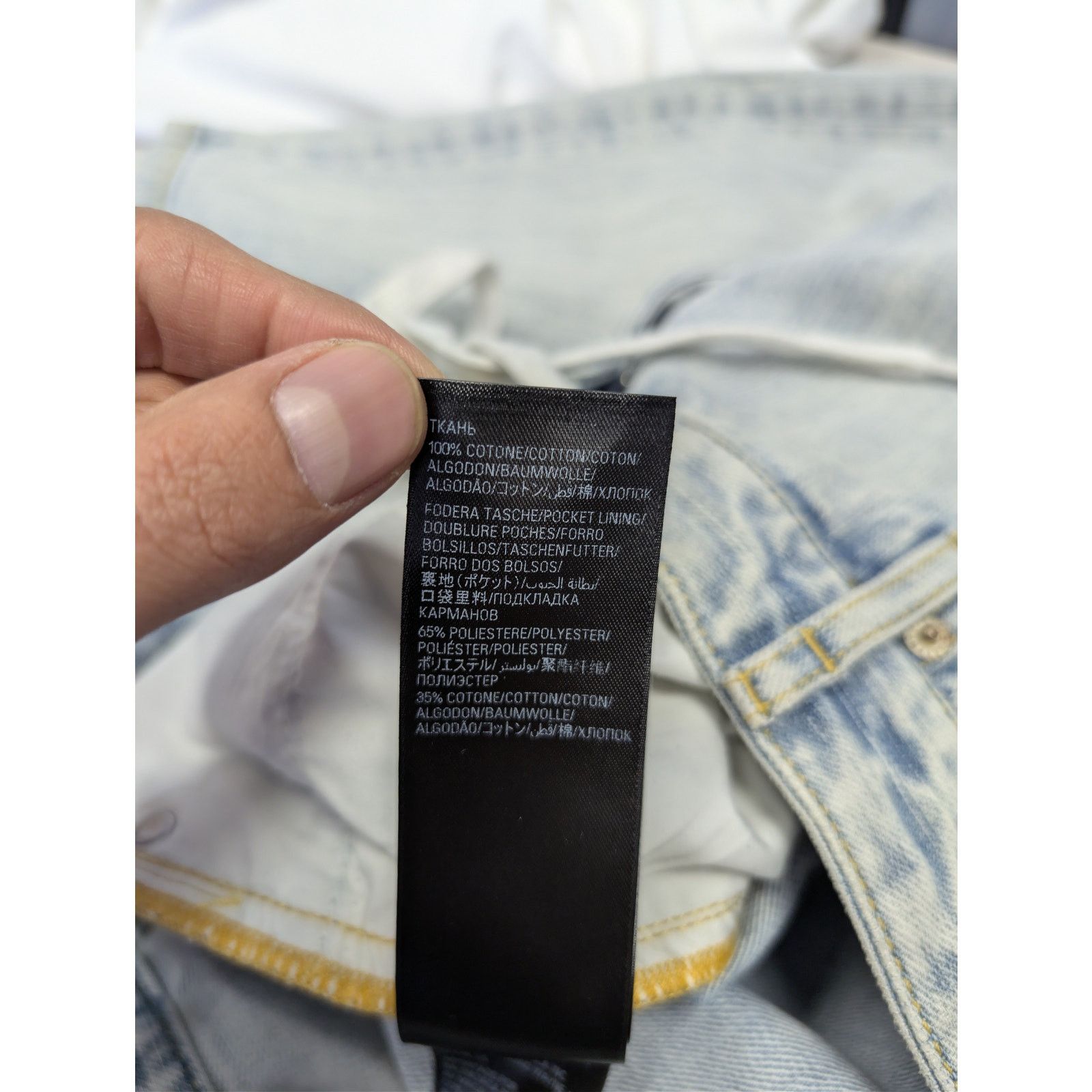 Balenciaga o1rshd1 Oversized Baggy Denim Pants in Bleached Ring Size US 32 / EU 48 - 20 Thumbnail