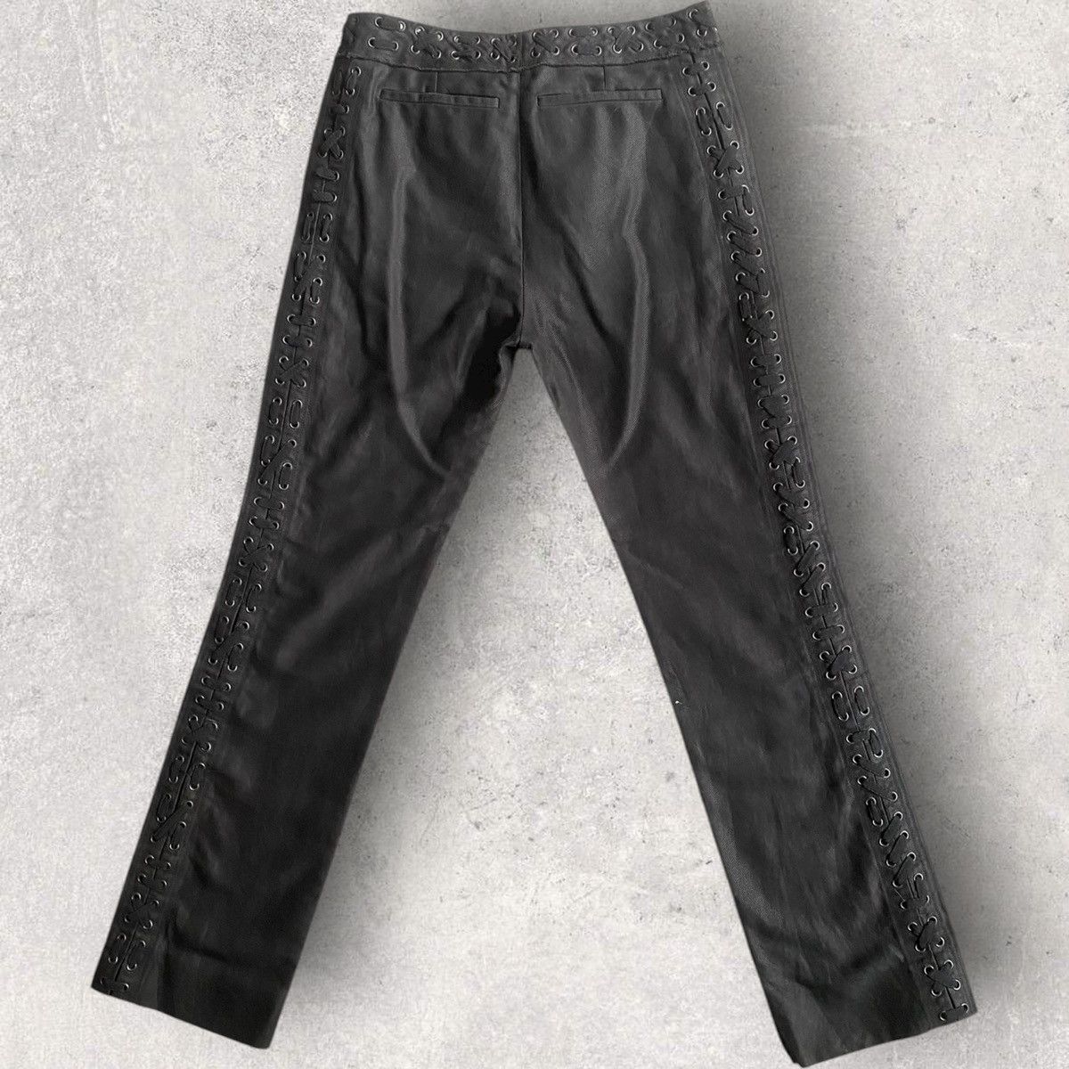 Yves Saint Laurent SS02 Lace Denim Safari Collection By Tom Ford Size 26" / US 2 / IT 38 - 2 Thumbnail