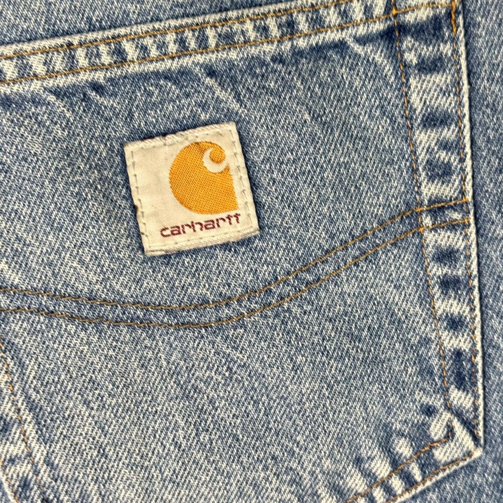 Carhartt Carhartt Jeans Mens 36x32 Blue Relaxed Fit Paint Splatter Distressed Workwear Jeans Mens Regular 36 Blue Carhartt Industrial Work Jeans Size US 36 / EU 52 - 6 Thumbnail