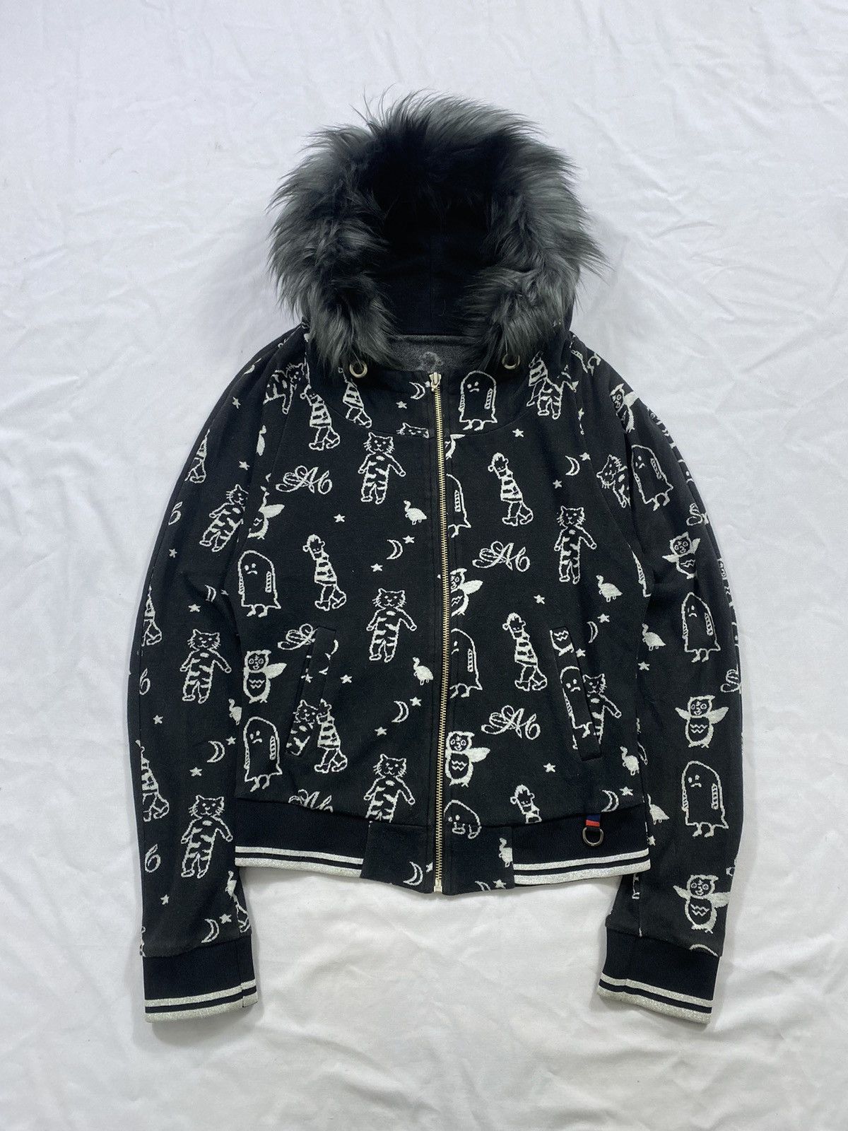 Japanese Brand Japanese A6 Zip Fur Hoodie Ifsix Lgb Style Size US S / EU 44-46 / 1 - 1 Thumbnail