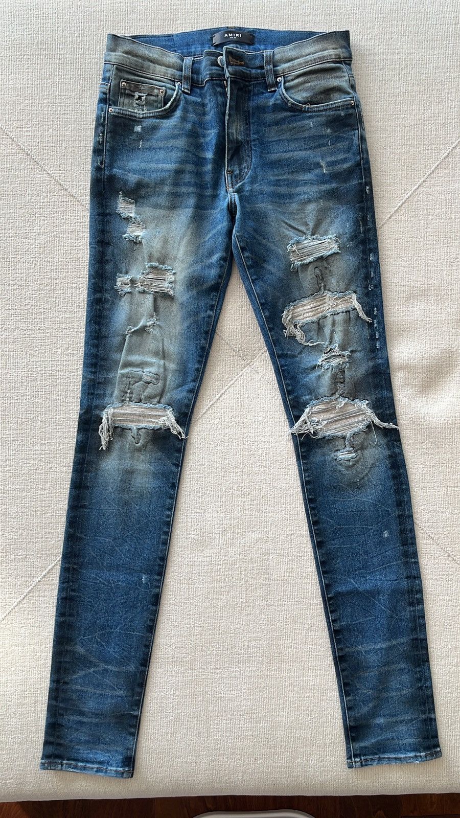 Amiri AMIRI mx1 distressed Jean Size US 30 / EU 46 - 1 Thumbnail