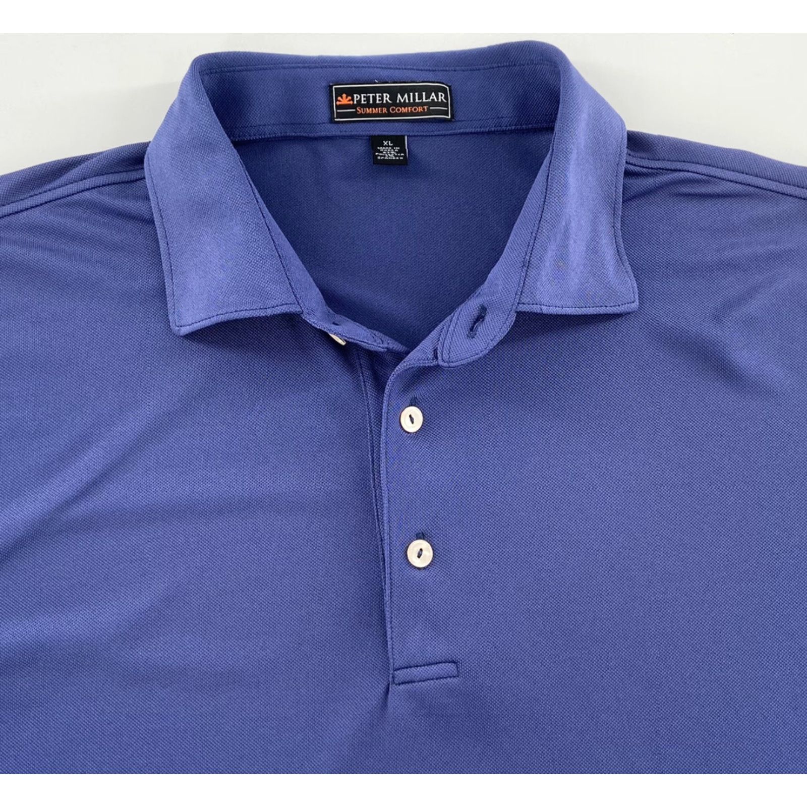Peter Millar Peter Millar Blue XL Adult Polo Shirt 3/4 Sleeves Button-Up Collared Golf Summer Comfort Men Size US XL / EU 56 / 4 - 3 Thumbnail