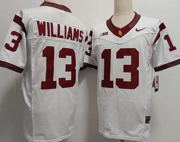 Other Men's USC Trojans #13 Caleb Williams White Stitched Jersey Size US L / EU 52-54 / 3 - 2 Thumbnail