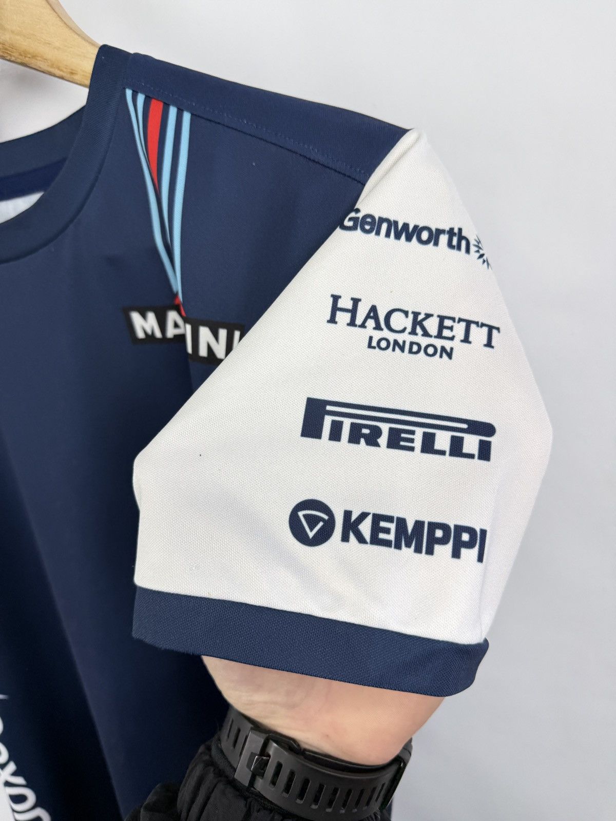 Hackett 🇬🇧 Hackett Williams Martini Racing Mercedes Jersey F1 Rare Size US S / EU 44-46 / 1 - 7 Thumbnail