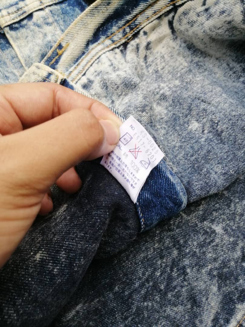 Edwin × Vintage Vintage Edwin Nice Style Acid Washed Denim Jacket Size US L / EU 52-54 / 3 - 7 Thumbnail