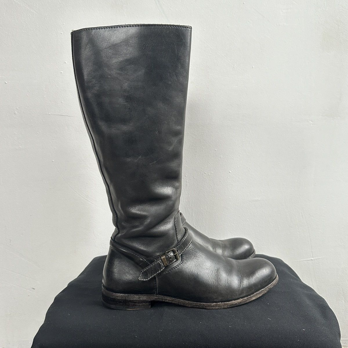 MoMA Vintage MOMA Avant-Garde Leather Hight Boots lgb guidi Size US 7 / EU 40 - 1 Thumbnail
