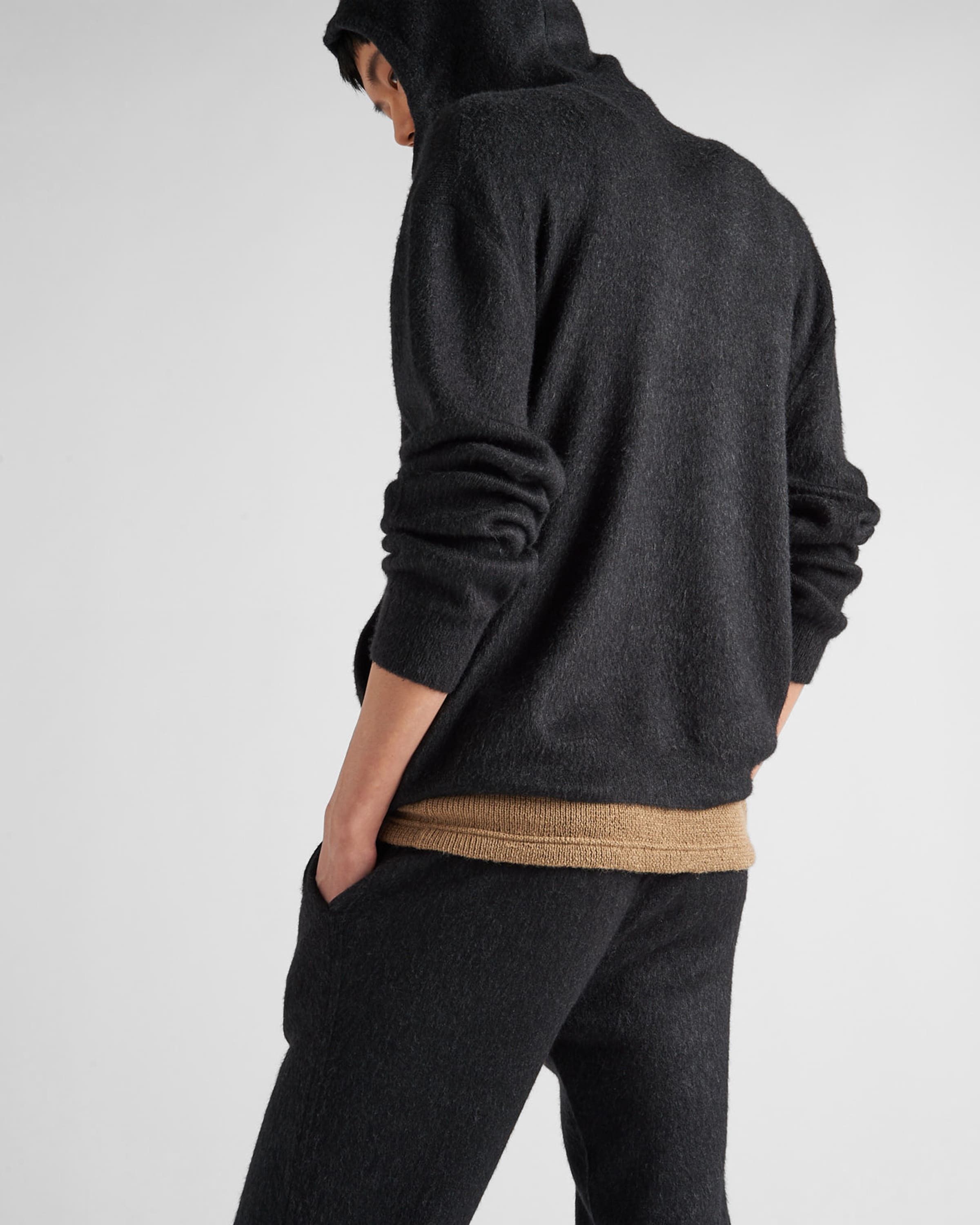 Prada o1bcso1str1025 Cashmere And Silk Knit Pants in Black Size US 30 / EU 46 - 5 Thumbnail