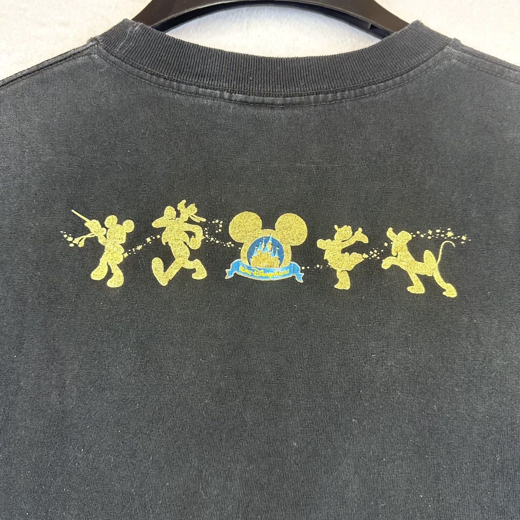 Disney VINTAGE Disney Shirt Mens Small Walt Disney World Happiest Celebration Black 00s Size US S / EU 44-46 / 1 - 7 Thumbnail