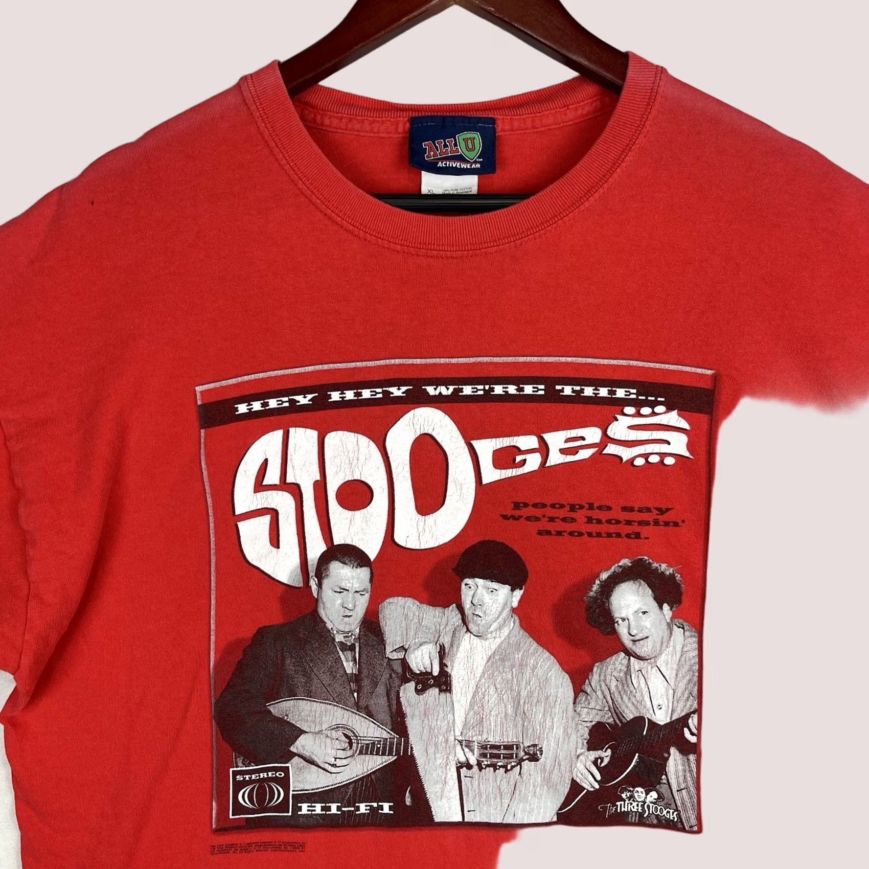 Vintage VINTAGE Three Stooges Shirt Mens XL Red Cotton T-Shirt Movie Comedy 2000s Size US XL / EU 56 / 4 - 1 Thumbnail