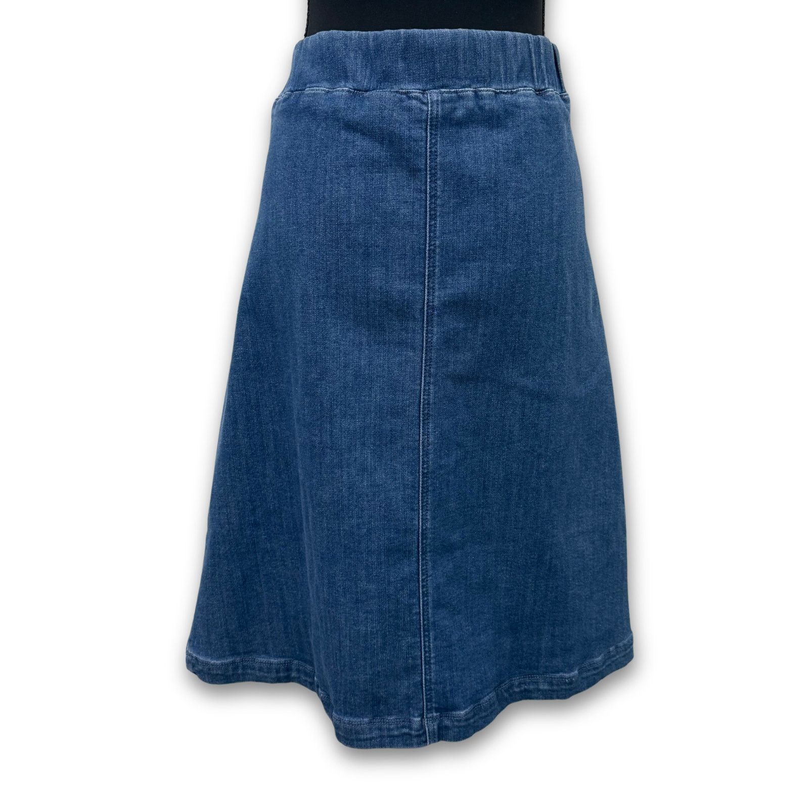 Vintage Vintage Denim Midi Skirt | Appleseed's Petites Size 32" / US 10 / IT 46 - 2 Thumbnail