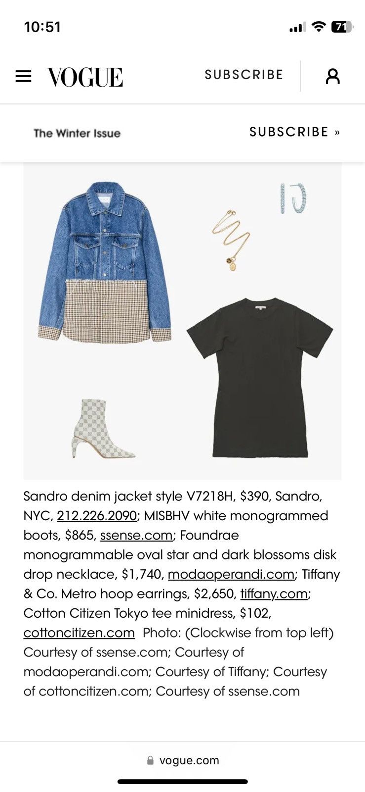 Designer × Japanese Brand × Sandro Sandro Patchwork Denim Blazer Jacket 2018 Size S / US 4 / IT 40 - 3 Thumbnail