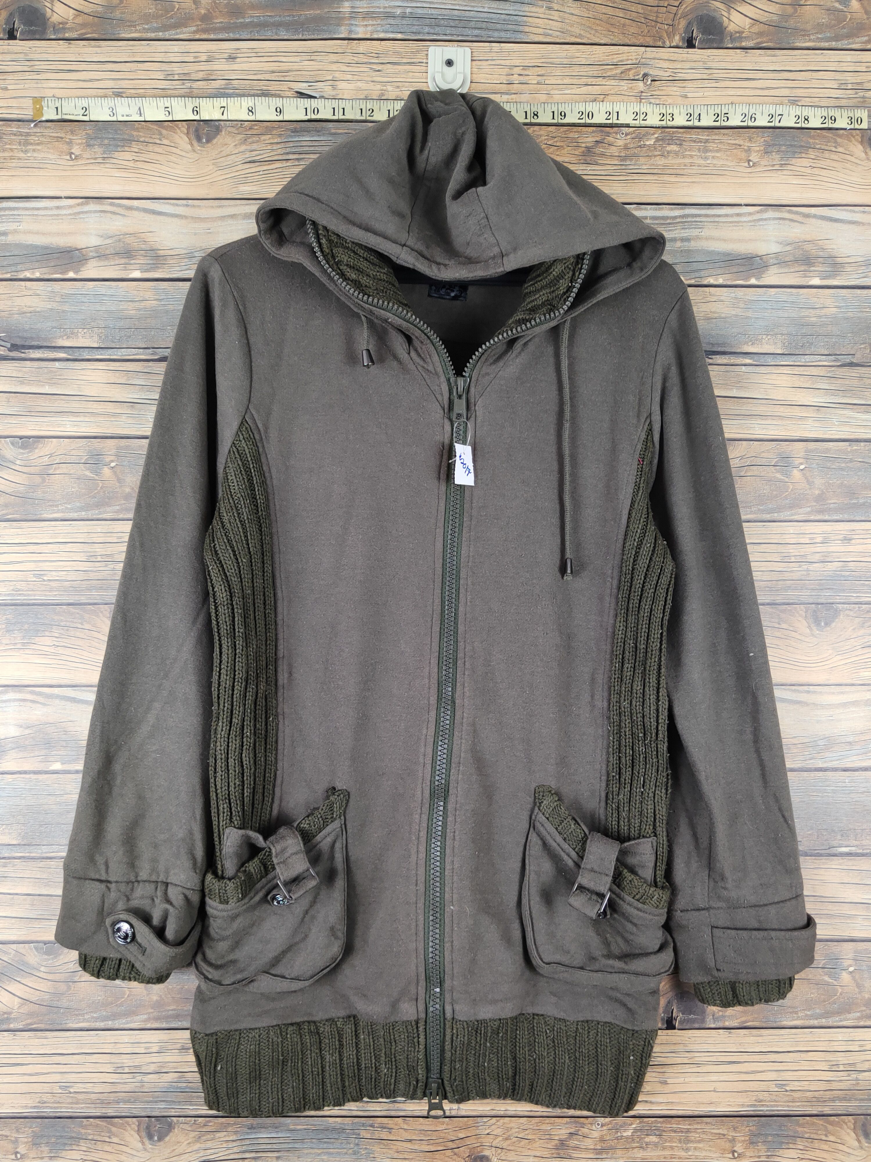 Japanese Brand Spinash Olive Hoodie Sweaters #W2017 Size M / US 6-8 / IT 42-44 - 1 Thumbnail