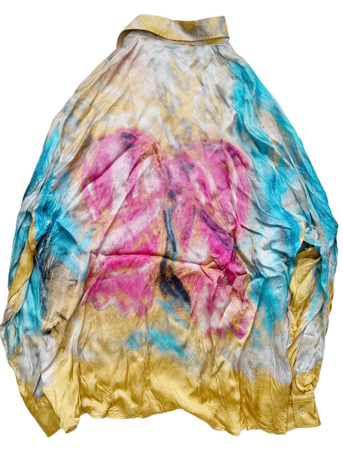 Acne Studios Silky Viscose Printed Abstract Shirt Size US S / EU 44-46 / 1 - 2 Thumbnail