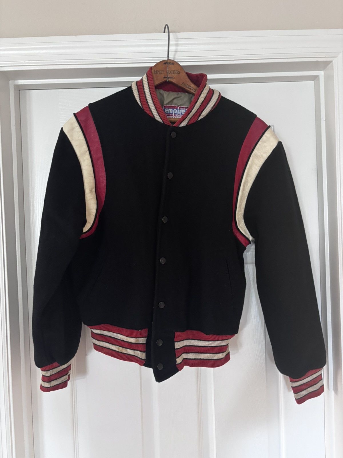 Vintage 1970s Empire Union Made Varsity Teddy Jacket Size US M / EU 48-50 / 2 - 1 Thumbnail