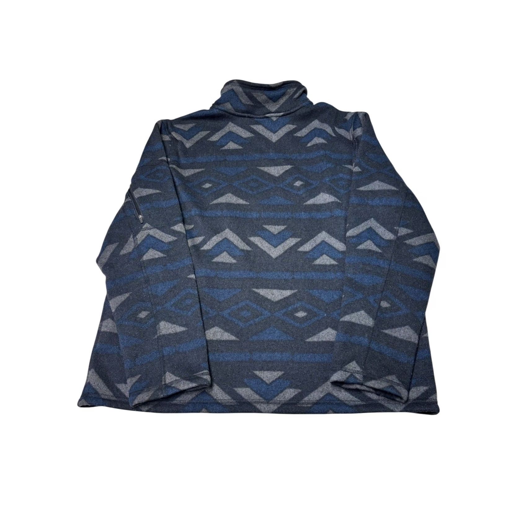 The North Face The North Face Mens Geometric Print Fleece Quarter Zip Jacket XL Size US XL / EU 56 / 4 - 5 Thumbnail