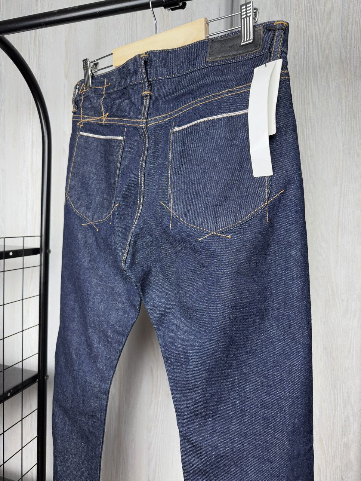 KURO KURO dempsey wide tapered ankle length indigo one wash jeans Size US 30 / EU 46 - 10 Thumbnail