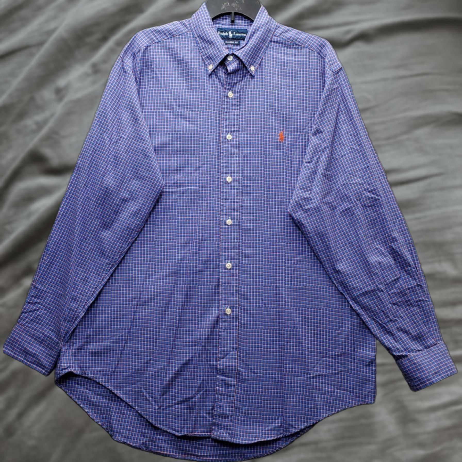 Ralph Lauren Ralph Lauren Shirt Mens L Multicolor Check Classic Fit Pony Logo Button-Down Shirt Women’s? Size US L / EU 52-54 / 3 - 1 Thumbnail